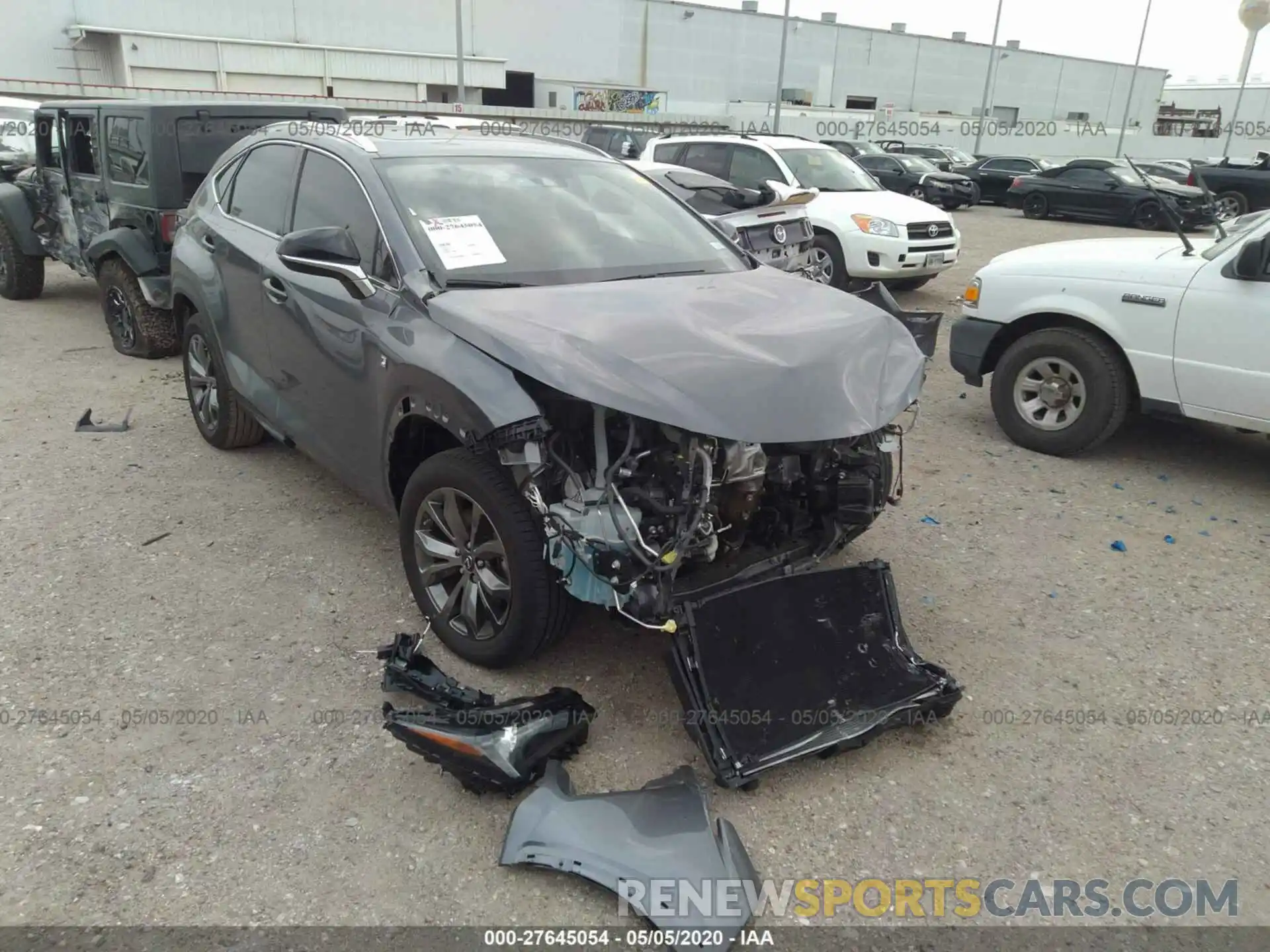 1 Photograph of a damaged car JTJSARBZ7L5006744 LEXUS NX 2020