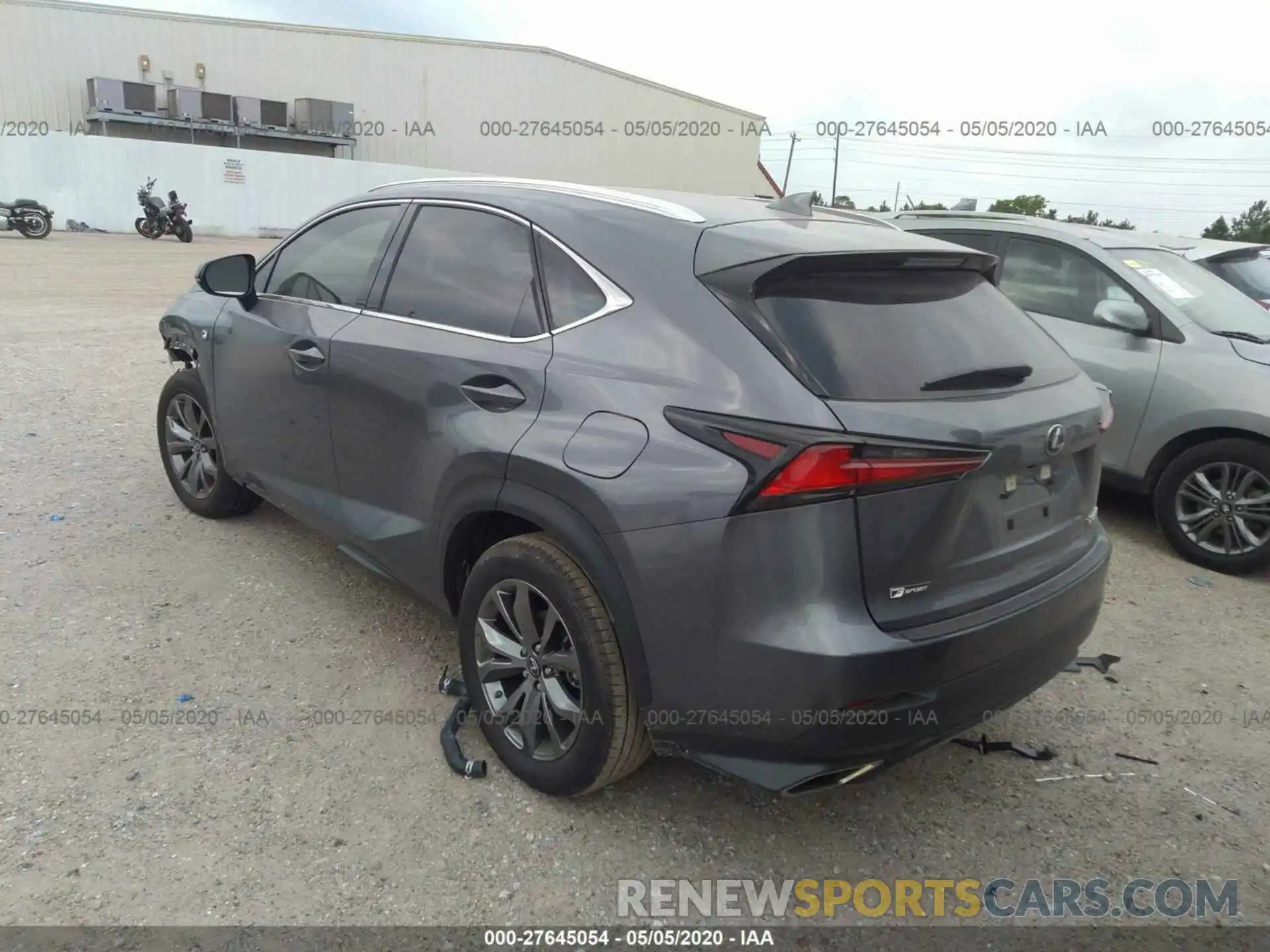 3 Фотография поврежденного автомобиля JTJSARBZ7L5006744 LEXUS NX 2020