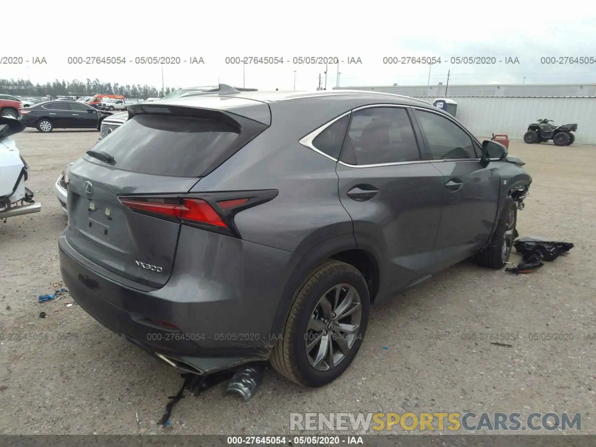 4 Фотография поврежденного автомобиля JTJSARBZ7L5006744 LEXUS NX 2020