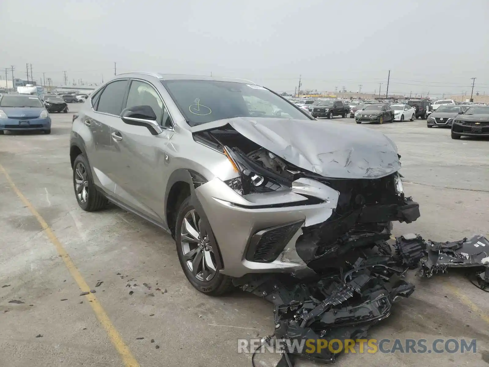 1 Фотография поврежденного автомобиля JTJSARBZ8L2160168 LEXUS NX 2020