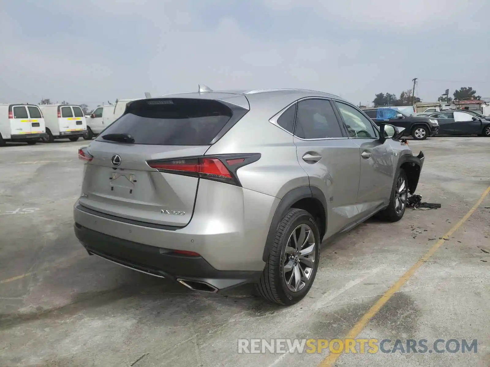 4 Фотография поврежденного автомобиля JTJSARBZ8L2160168 LEXUS NX 2020