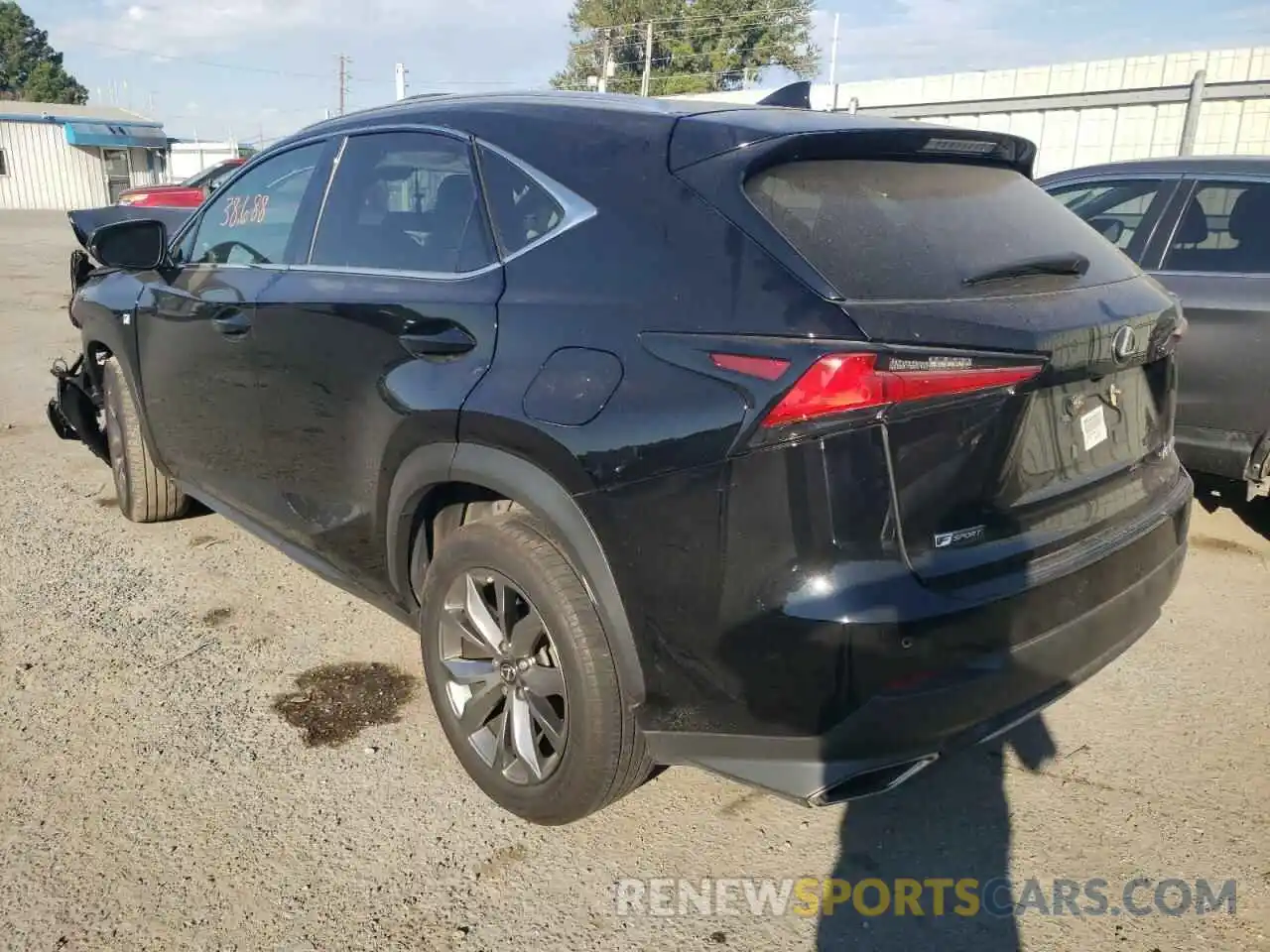 3 Photograph of a damaged car JTJSARBZ8L2162373 LEXUS NX 2020