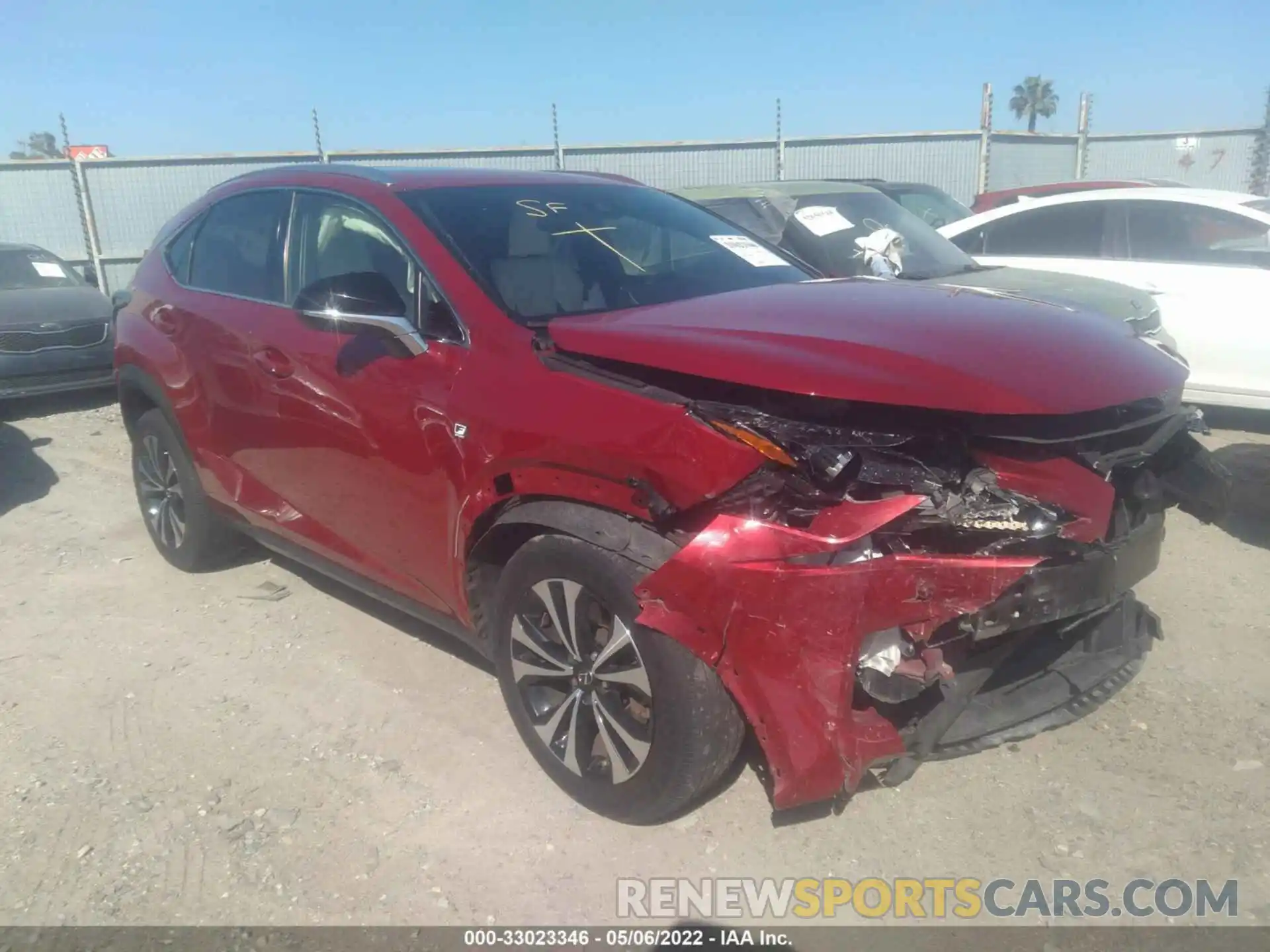 1 Photograph of a damaged car JTJSARBZ8L5001889 LEXUS NX 2020