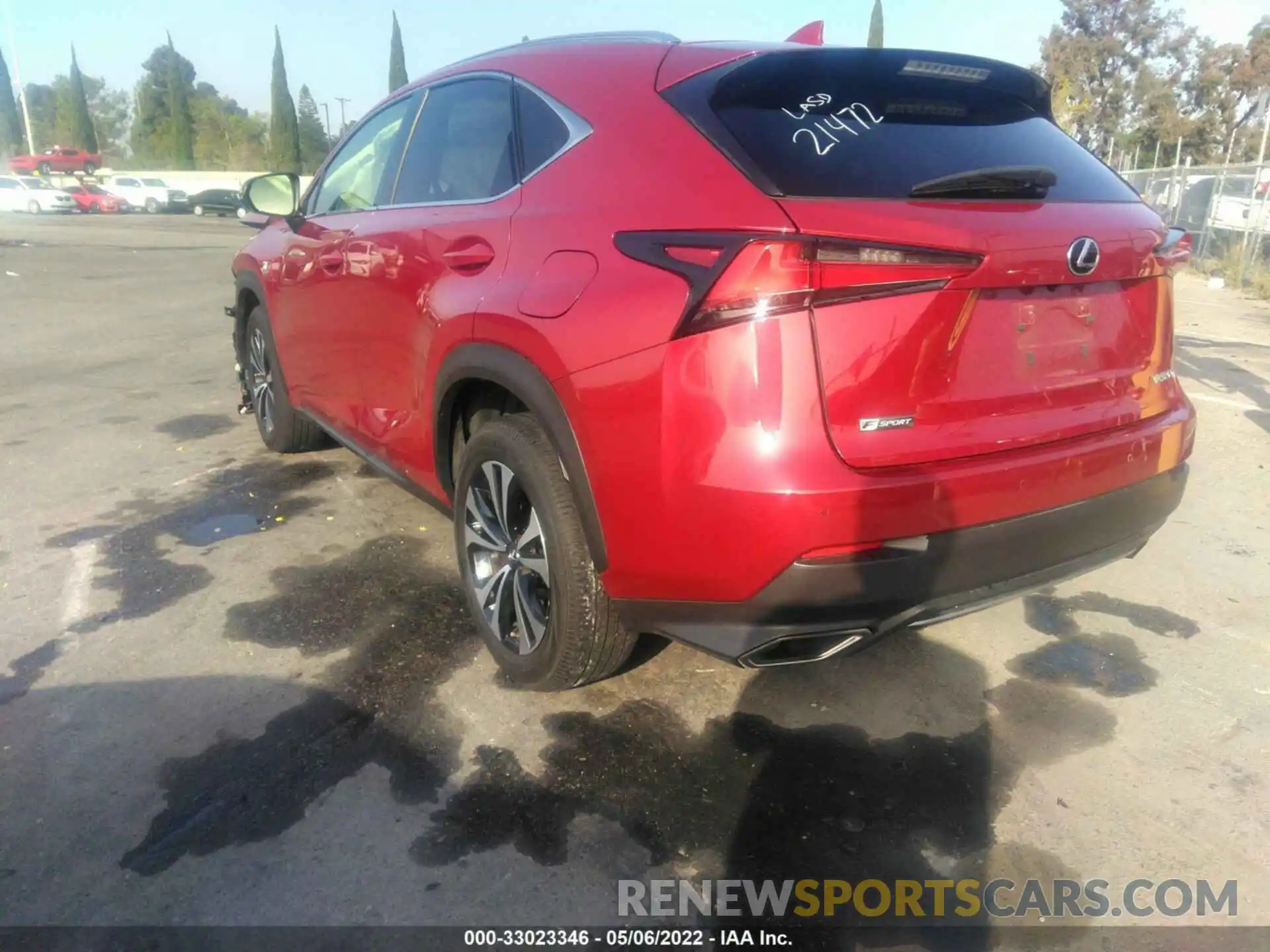 3 Фотография поврежденного автомобиля JTJSARBZ8L5001889 LEXUS NX 2020