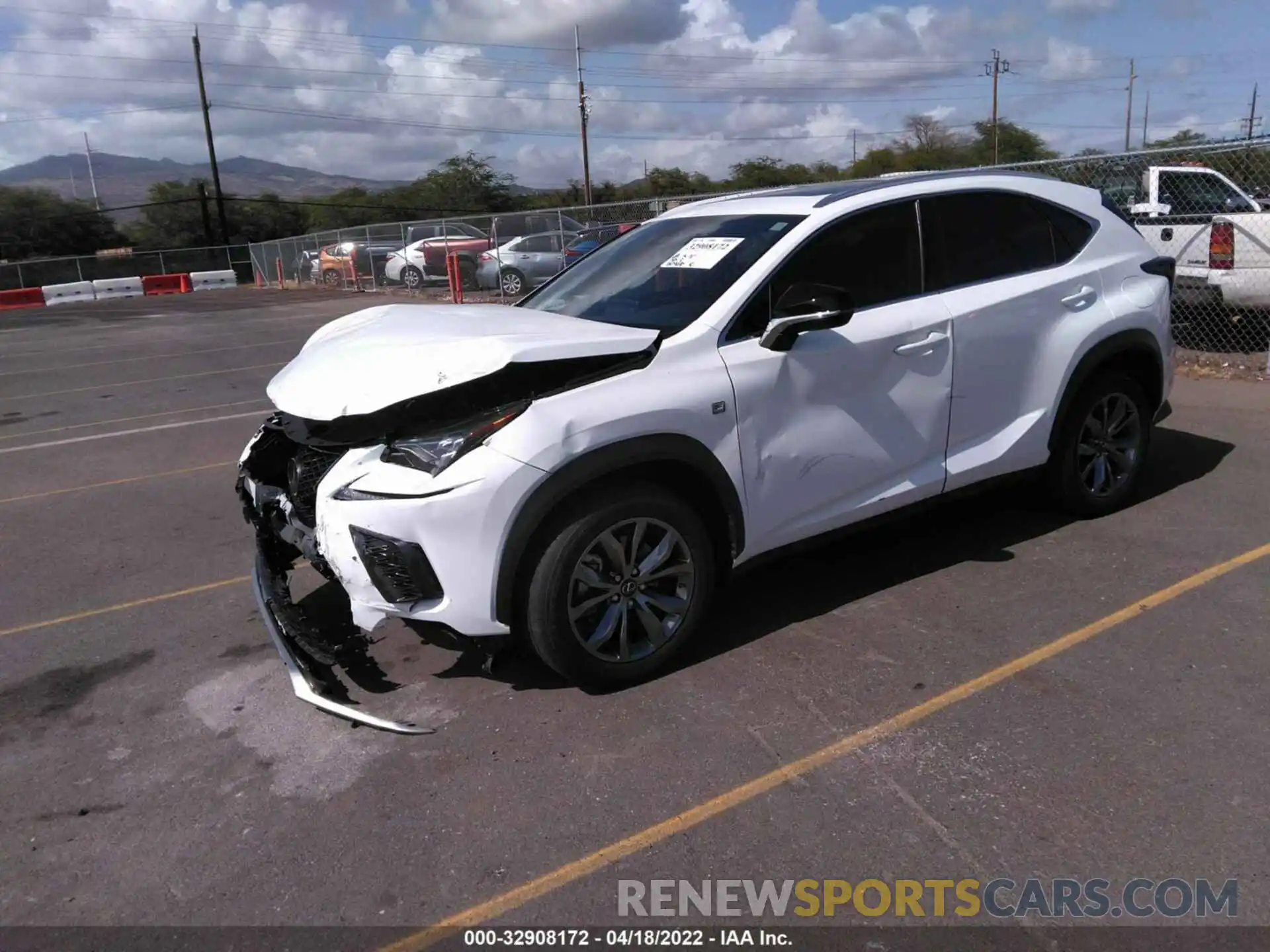 2 Фотография поврежденного автомобиля JTJSARBZ8L5015730 LEXUS NX 2020