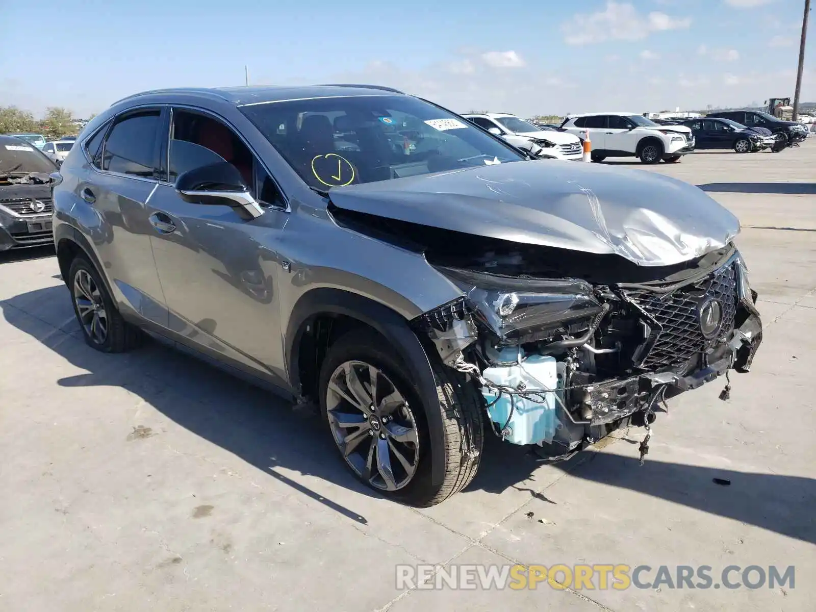 1 Photograph of a damaged car JTJSARBZ8L5019468 LEXUS NX 2020