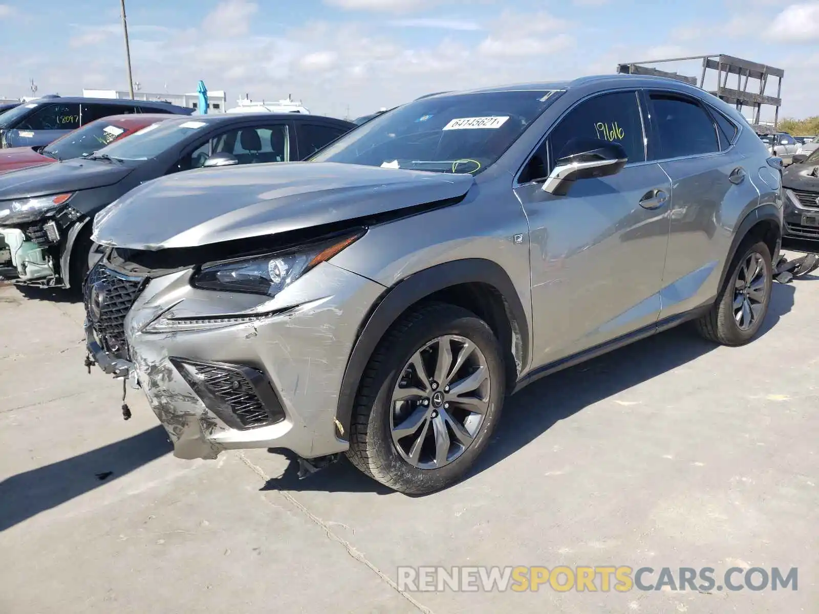 2 Photograph of a damaged car JTJSARBZ8L5019468 LEXUS NX 2020