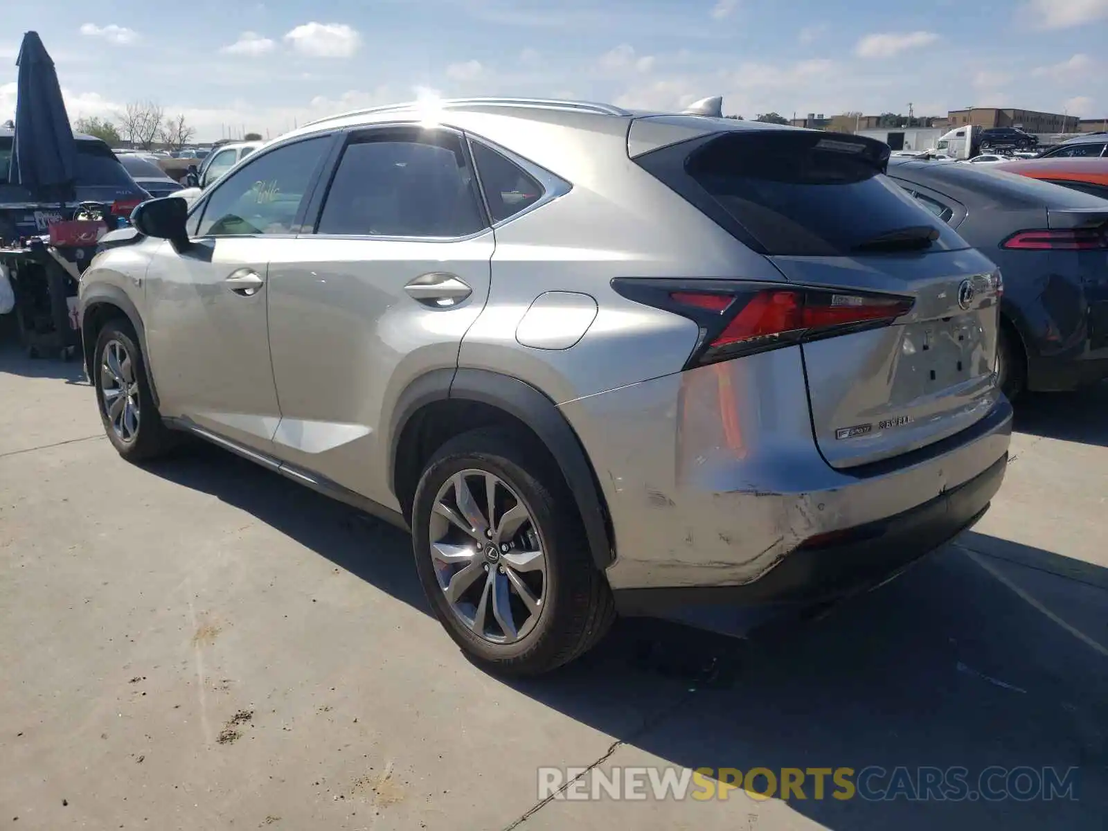 3 Photograph of a damaged car JTJSARBZ8L5019468 LEXUS NX 2020