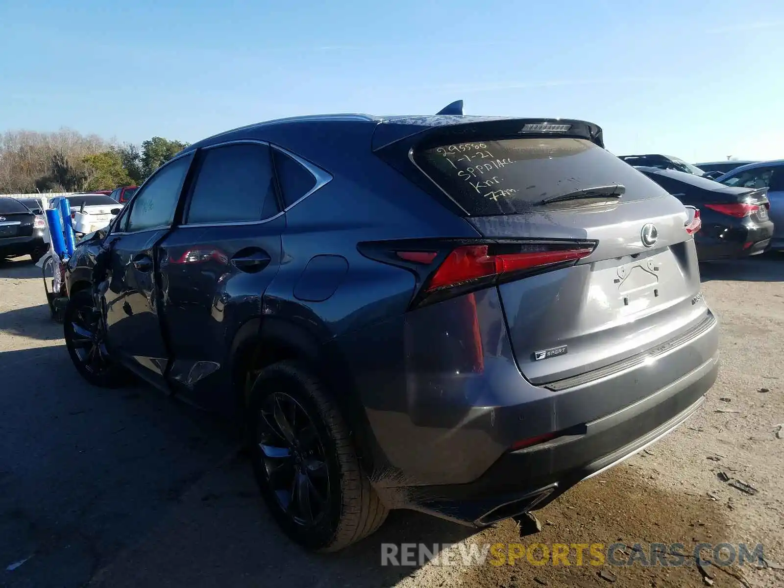 3 Фотография поврежденного автомобиля JTJSARBZ9L2166352 LEXUS NX 2020