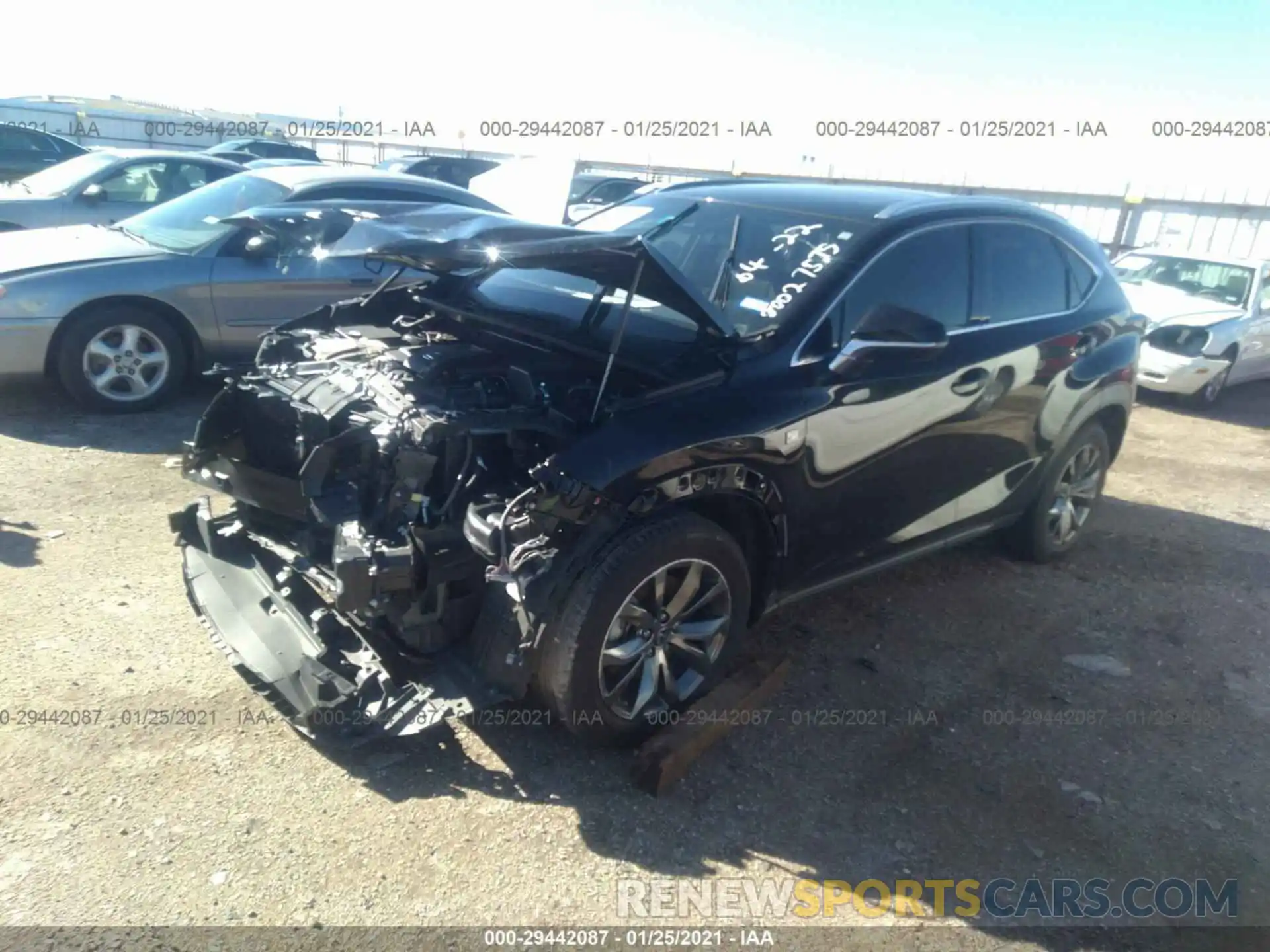 2 Photograph of a damaged car JTJSARBZ9L2168599 LEXUS NX 2020