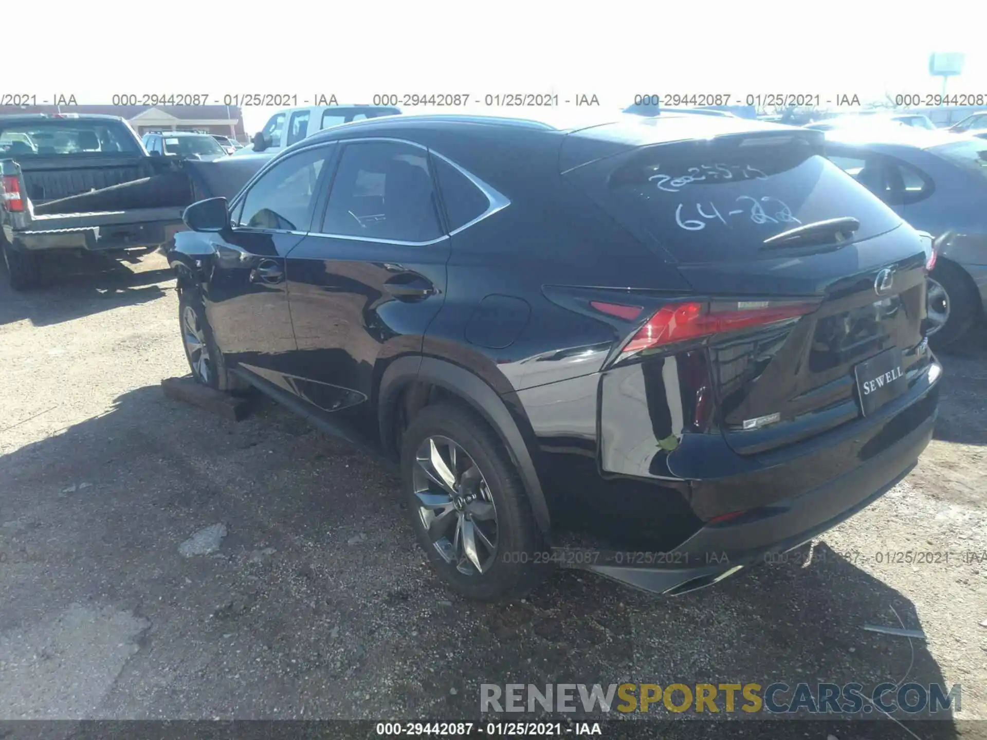 3 Фотография поврежденного автомобиля JTJSARBZ9L2168599 LEXUS NX 2020