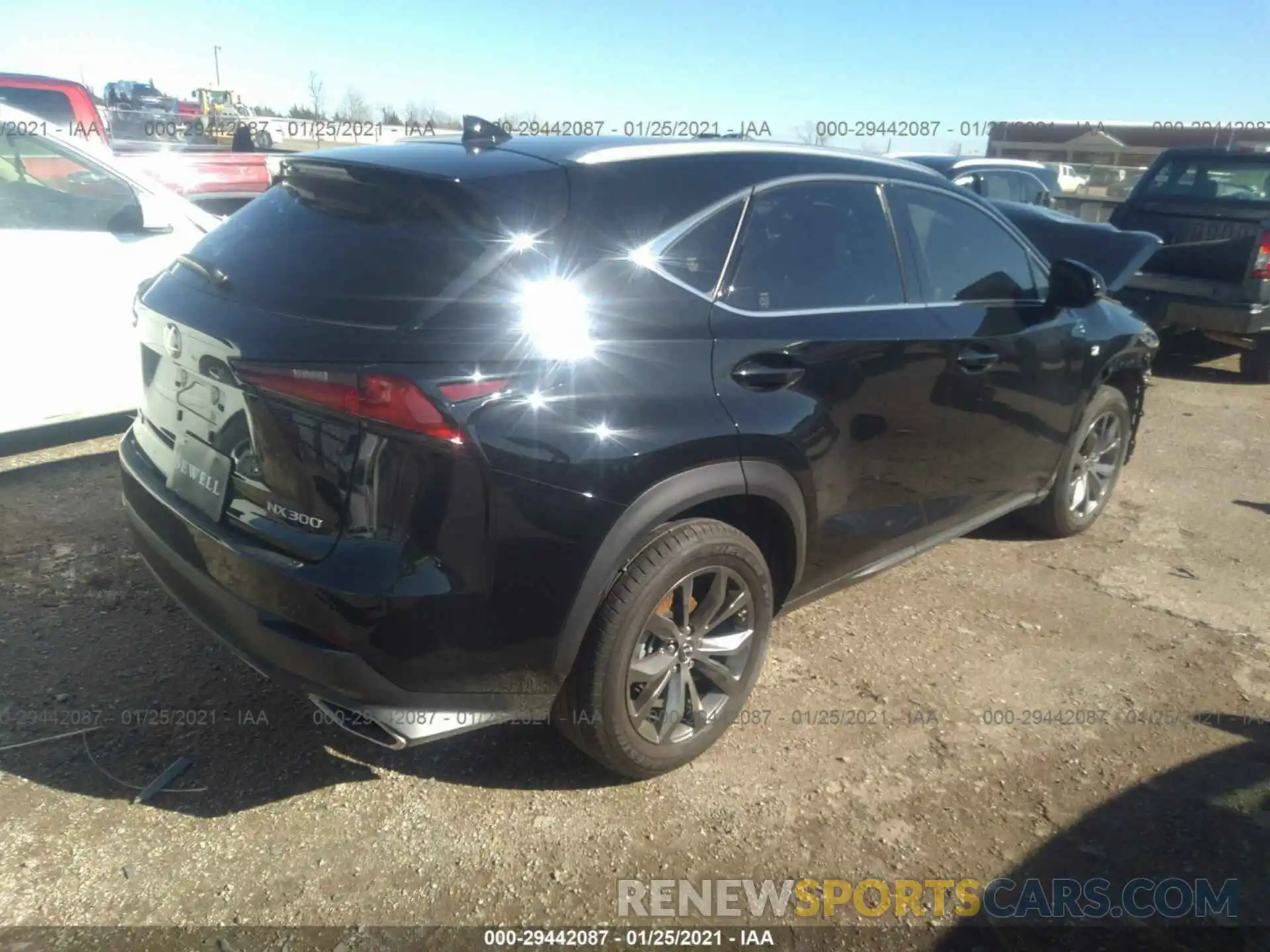 4 Фотография поврежденного автомобиля JTJSARBZ9L2168599 LEXUS NX 2020