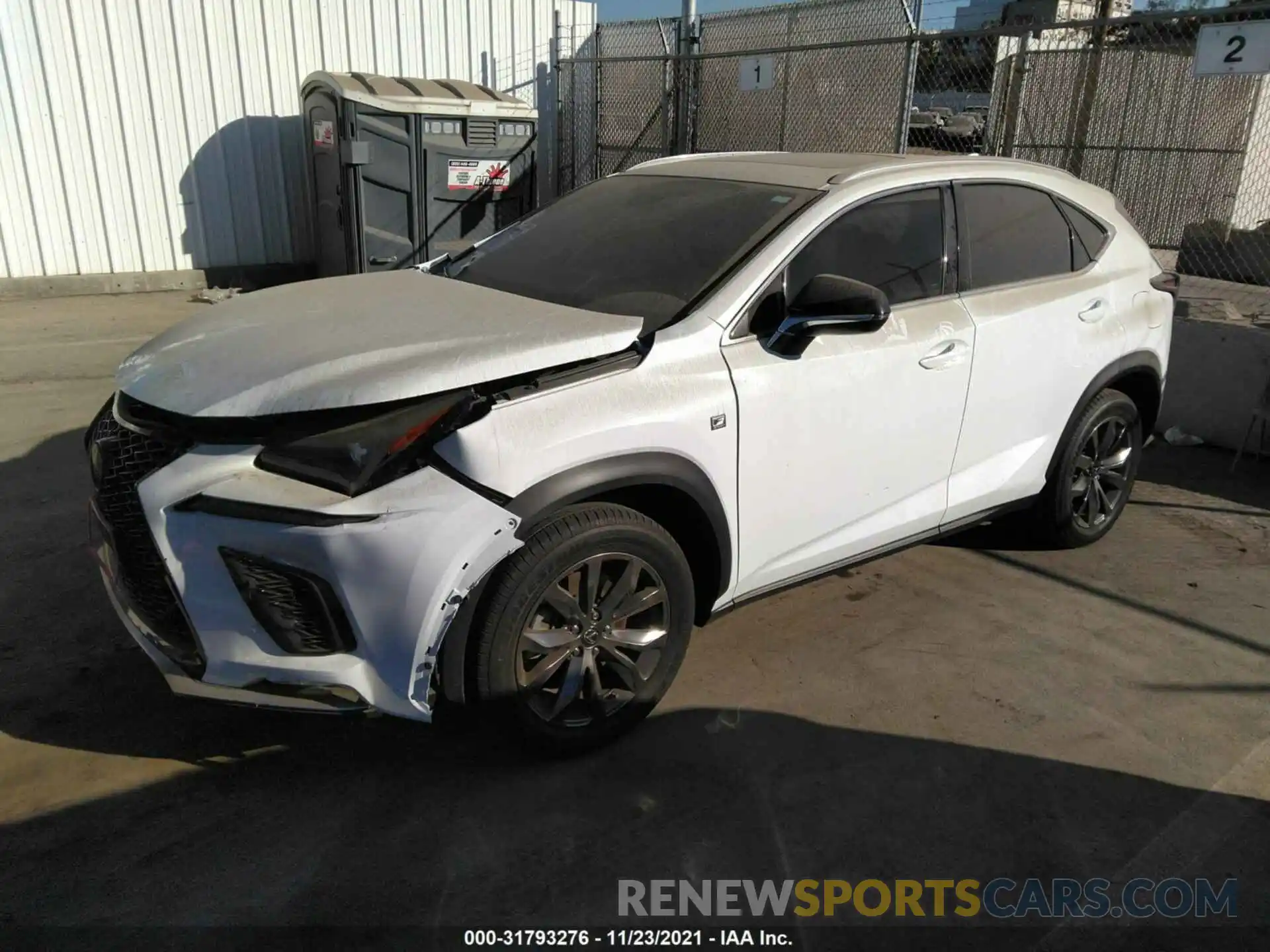 2 Фотография поврежденного автомобиля JTJSARBZ9L2173043 LEXUS NX 2020