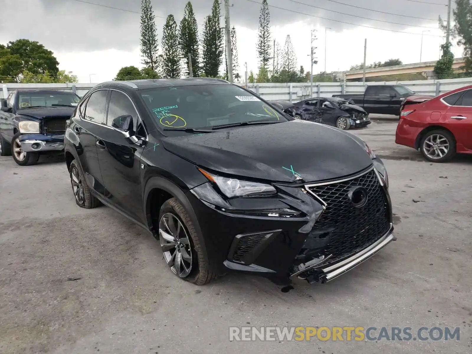 1 Photograph of a damaged car JTJSARBZ9L2177139 LEXUS NX 2020