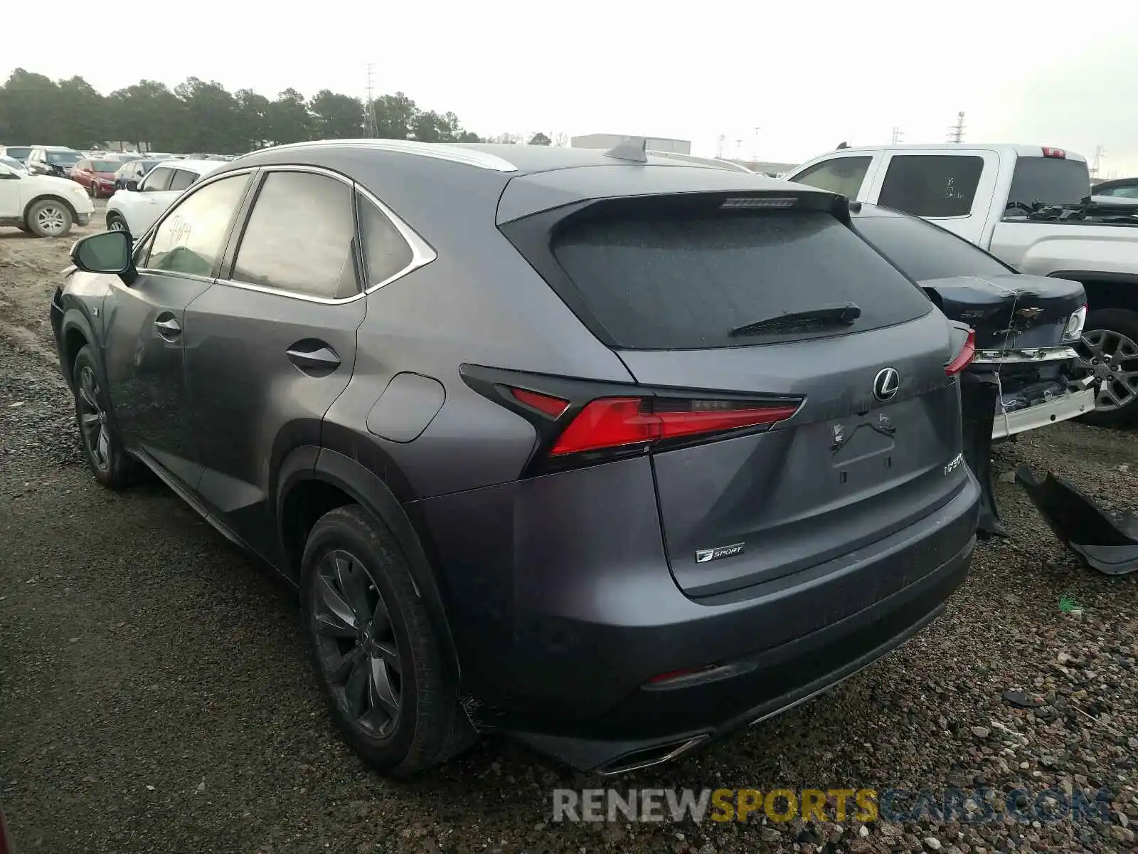 3 Фотография поврежденного автомобиля JTJSARBZ9L5001030 LEXUS NX 2020