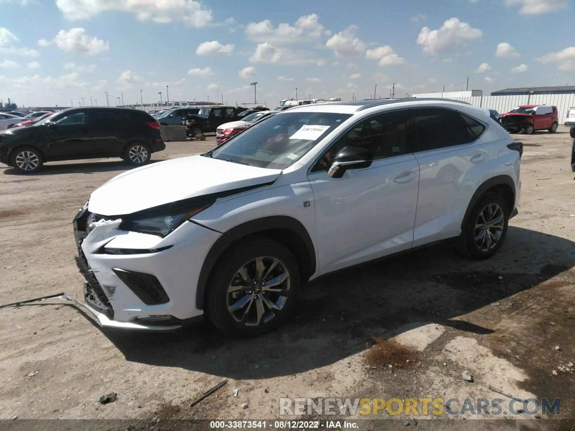 2 Photograph of a damaged car JTJSARBZ9L5009385 LEXUS NX 2020