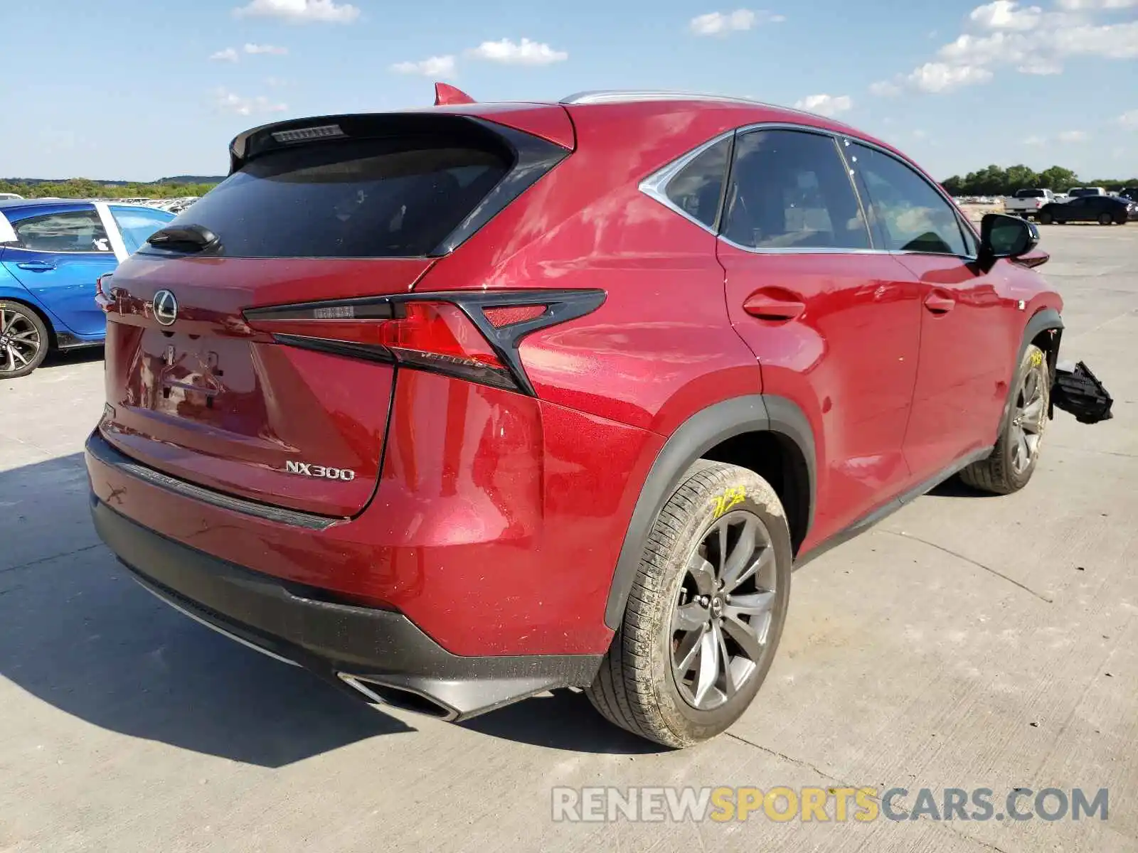 4 Photograph of a damaged car JTJSARBZXL2160396 LEXUS NX 2020