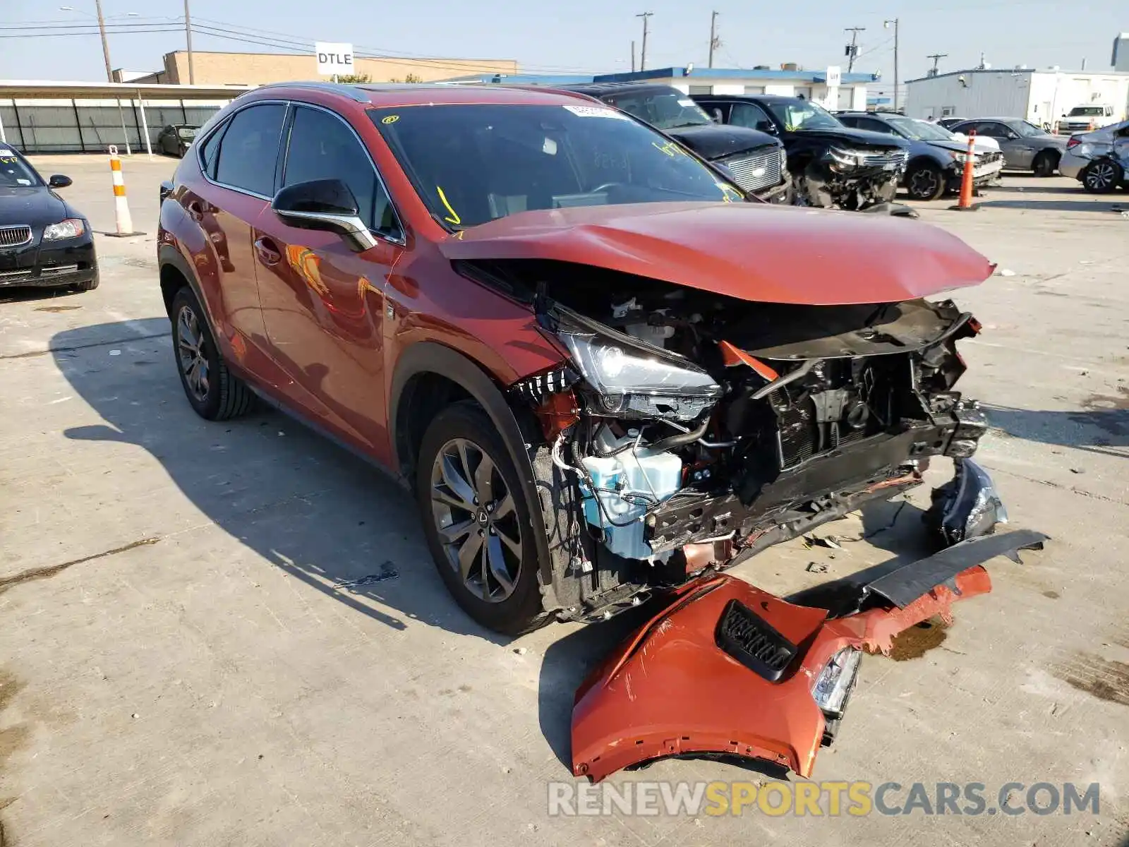 1 Photograph of a damaged car JTJSARBZXL2164044 LEXUS NX 2020