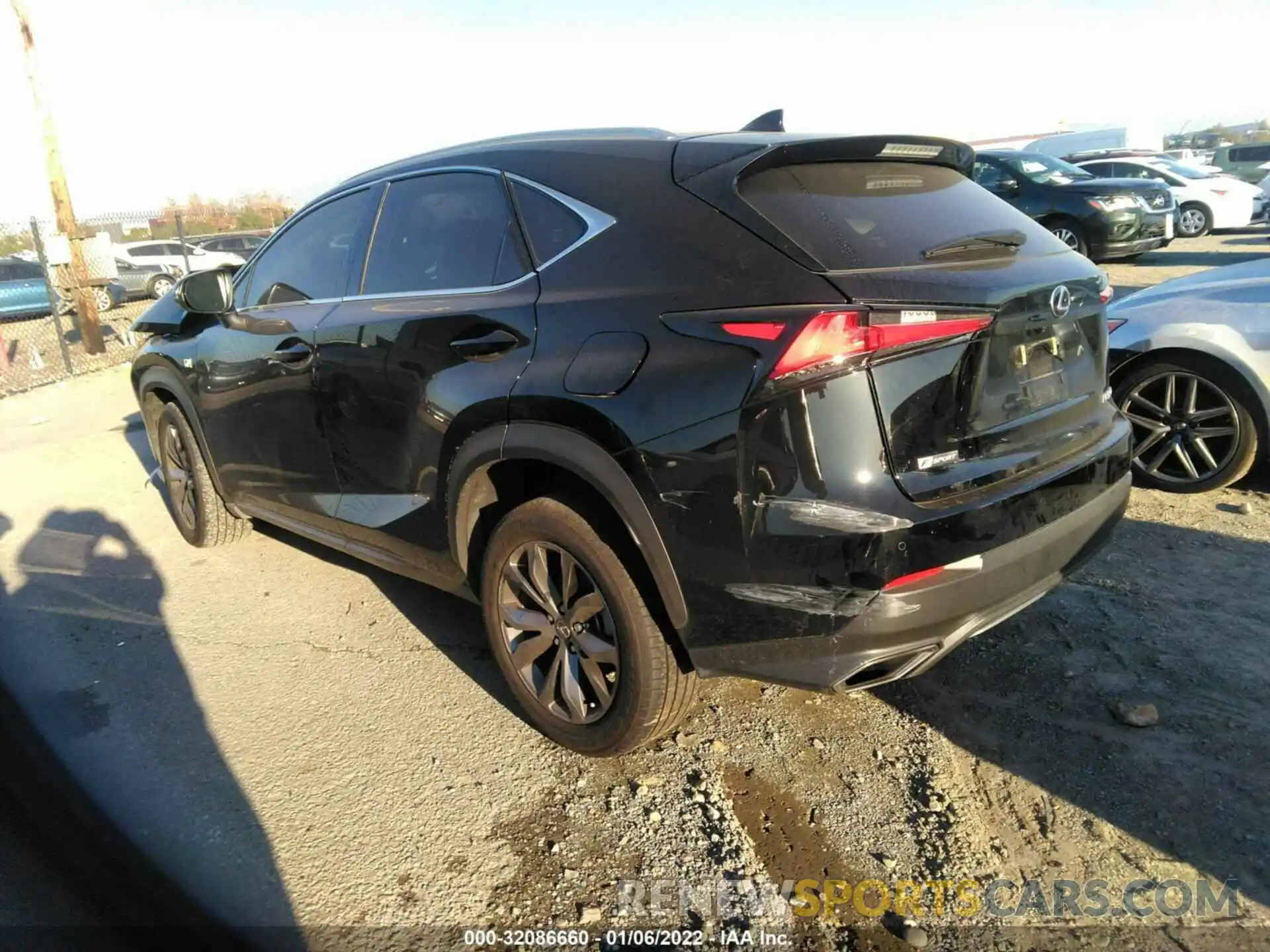 3 Фотография поврежденного автомобиля JTJSARBZXL2171706 LEXUS NX 2020