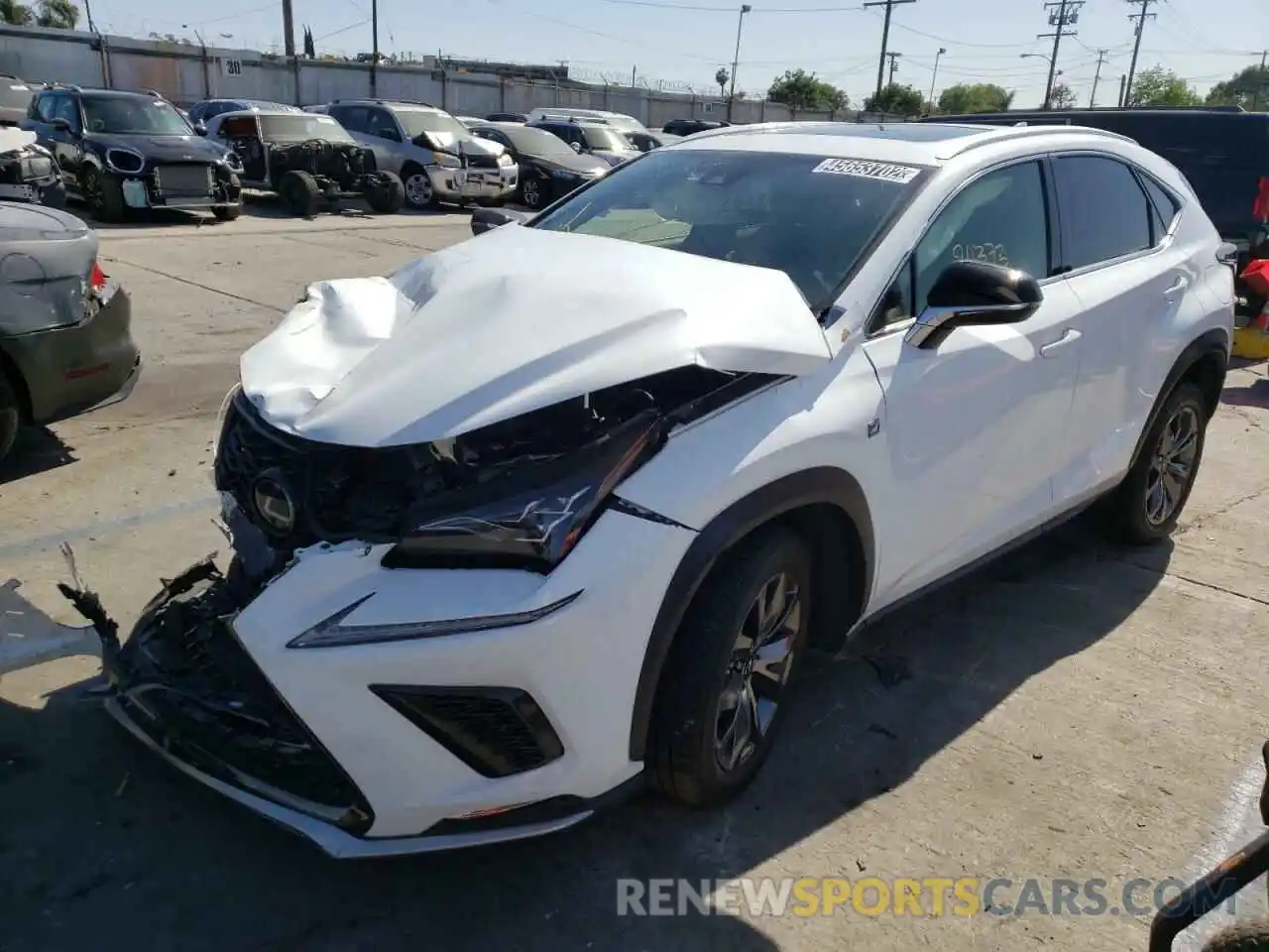 2 Photograph of a damaged car JTJSARBZXL2172922 LEXUS NX 2020