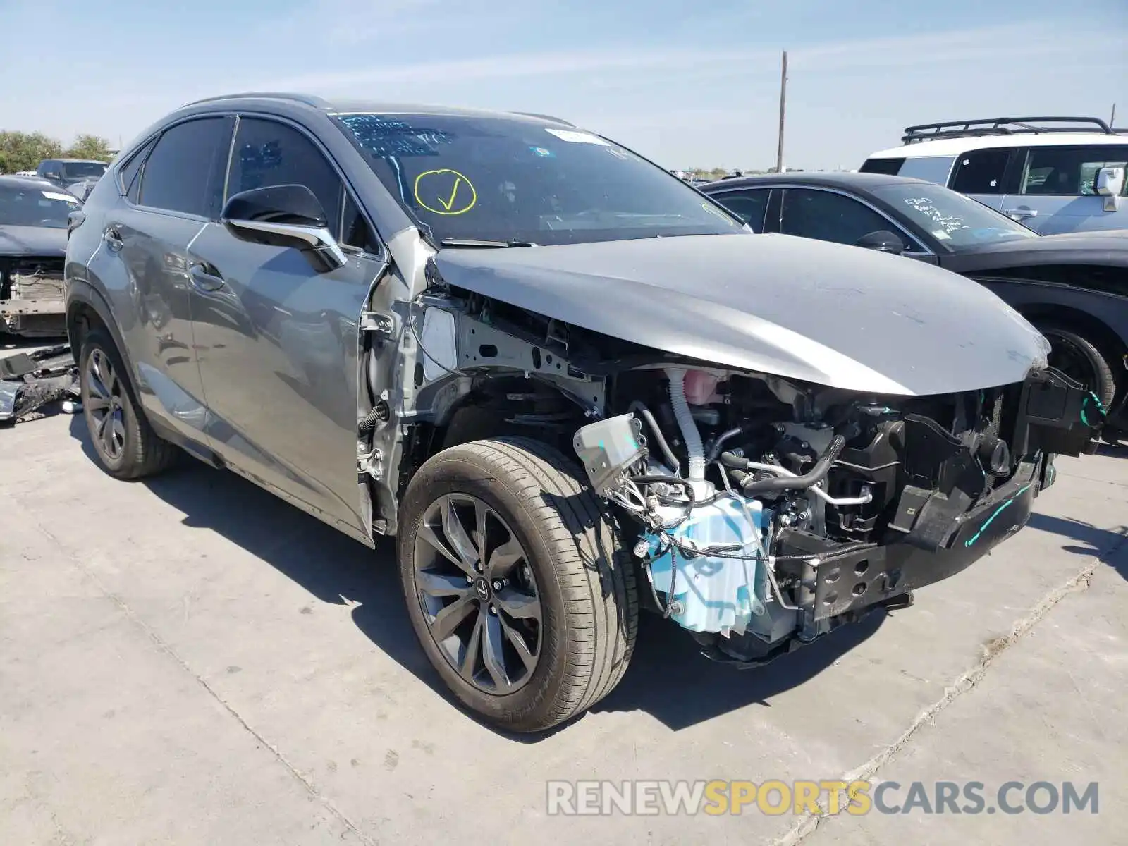 1 Photograph of a damaged car JTJSARBZXL2177795 LEXUS NX 2020