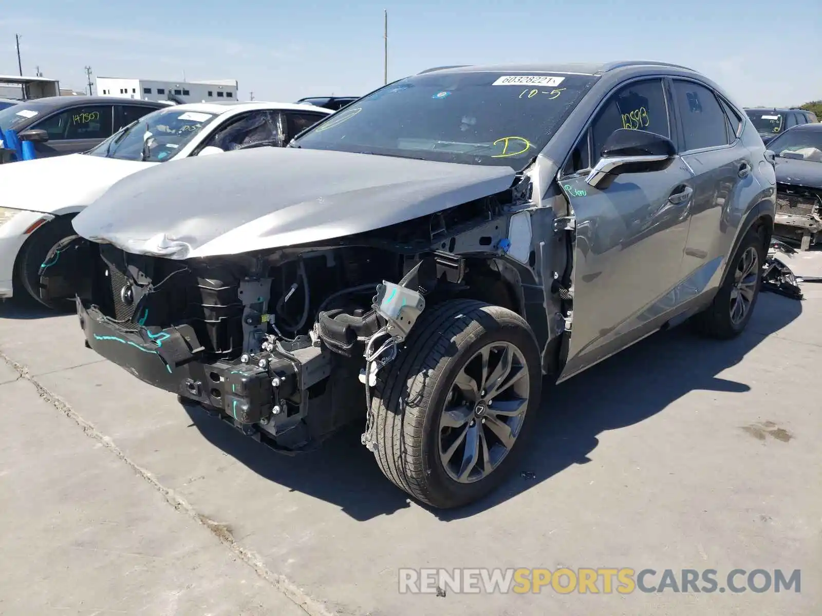 2 Photograph of a damaged car JTJSARBZXL2177795 LEXUS NX 2020