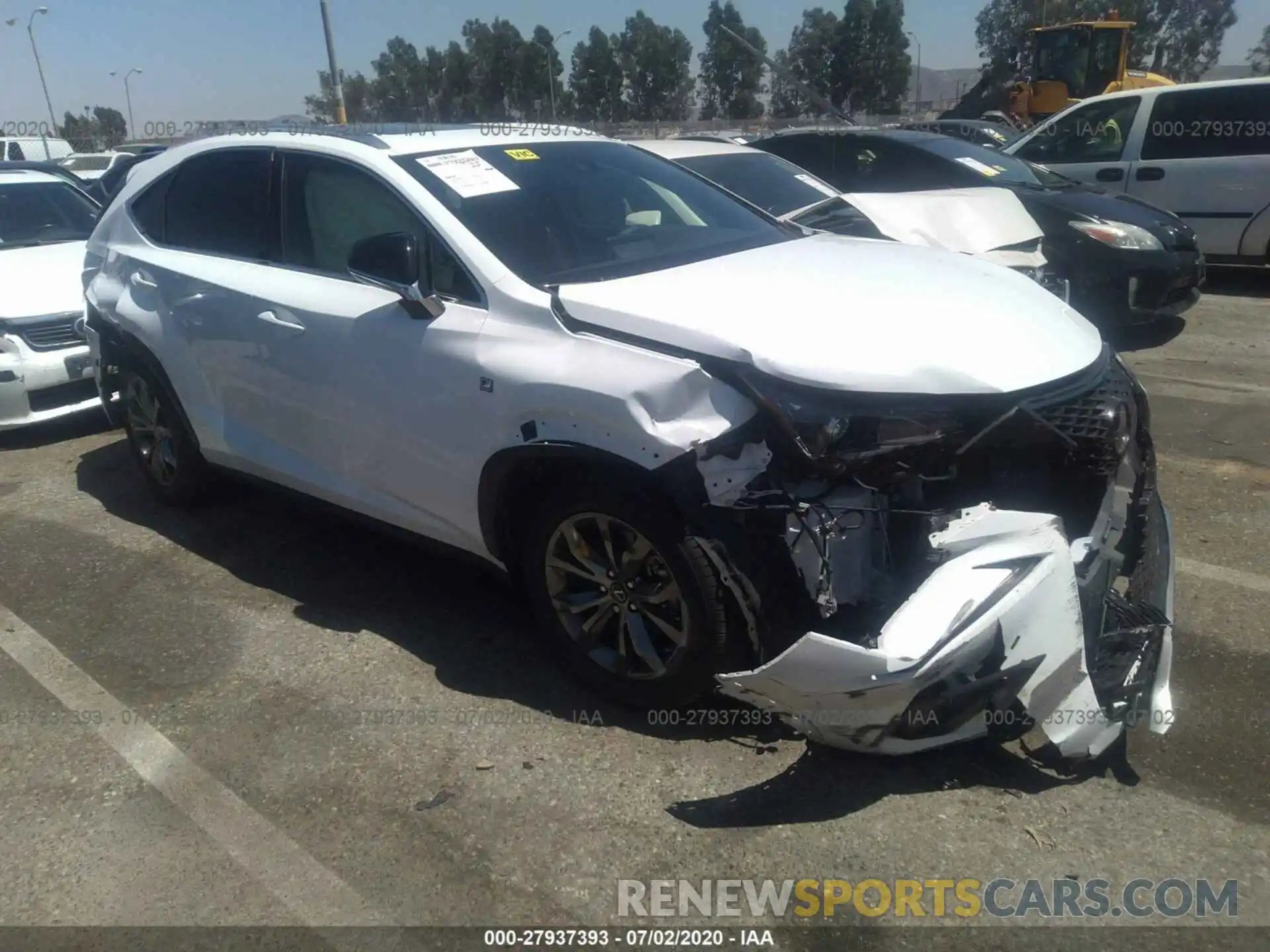 1 Photograph of a damaged car JTJSARBZXL5011307 LEXUS NX 2020