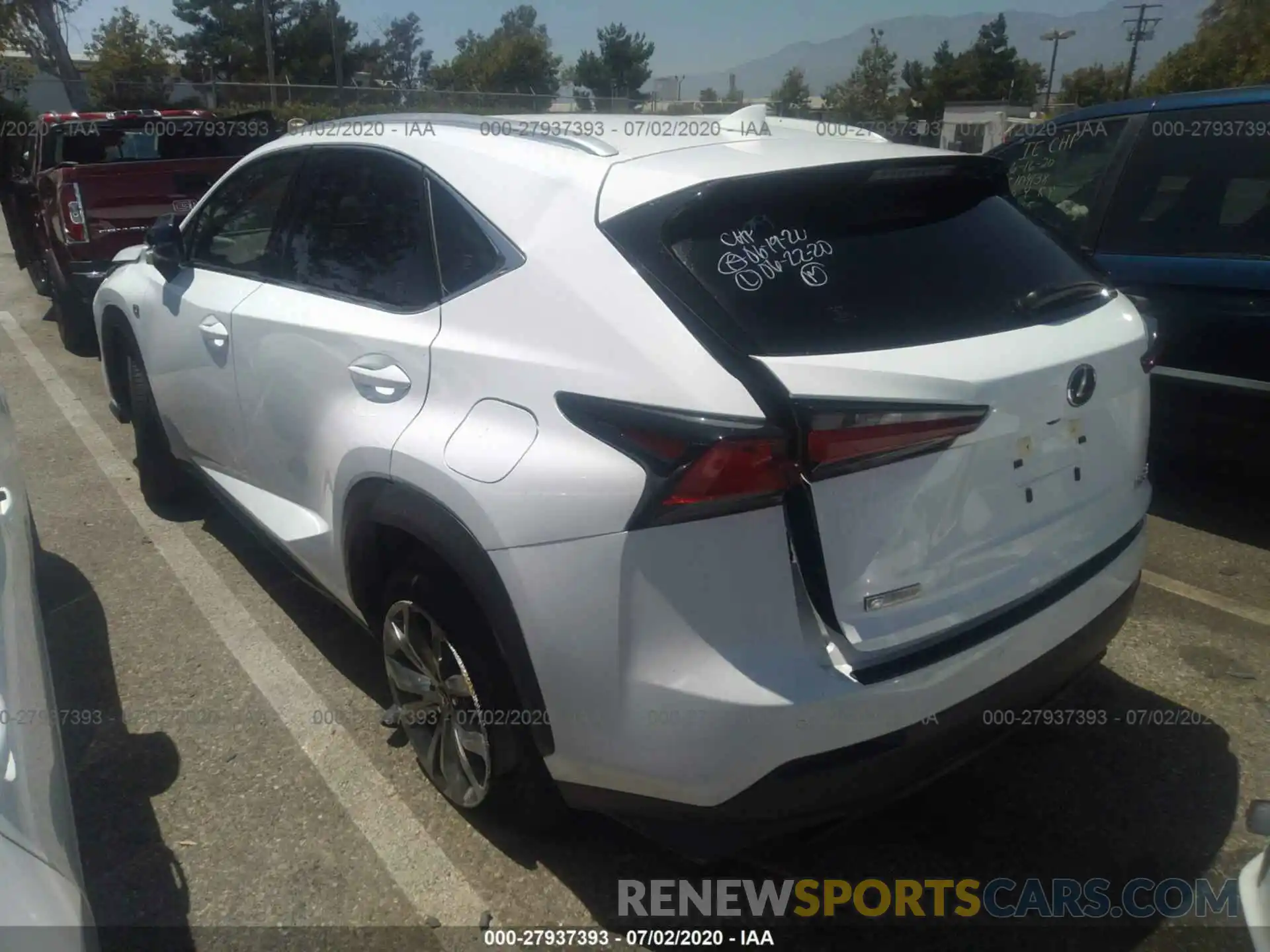 3 Photograph of a damaged car JTJSARBZXL5011307 LEXUS NX 2020