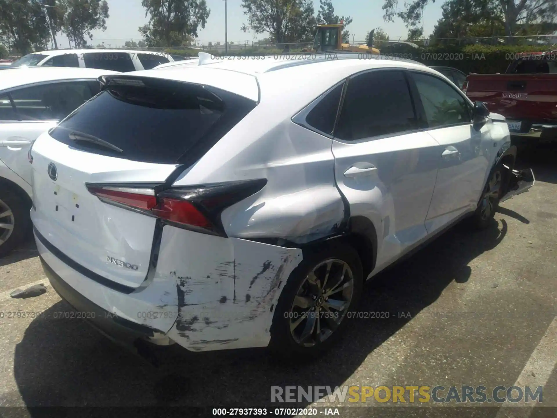 4 Photograph of a damaged car JTJSARBZXL5011307 LEXUS NX 2020