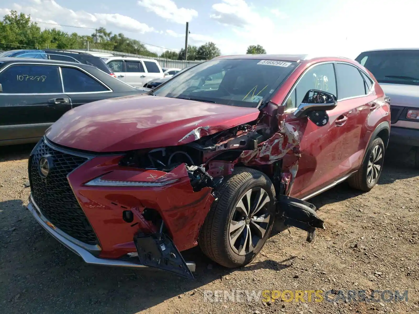 2 Photograph of a damaged car JTJSARDZ0L2235636 LEXUS NX 2020