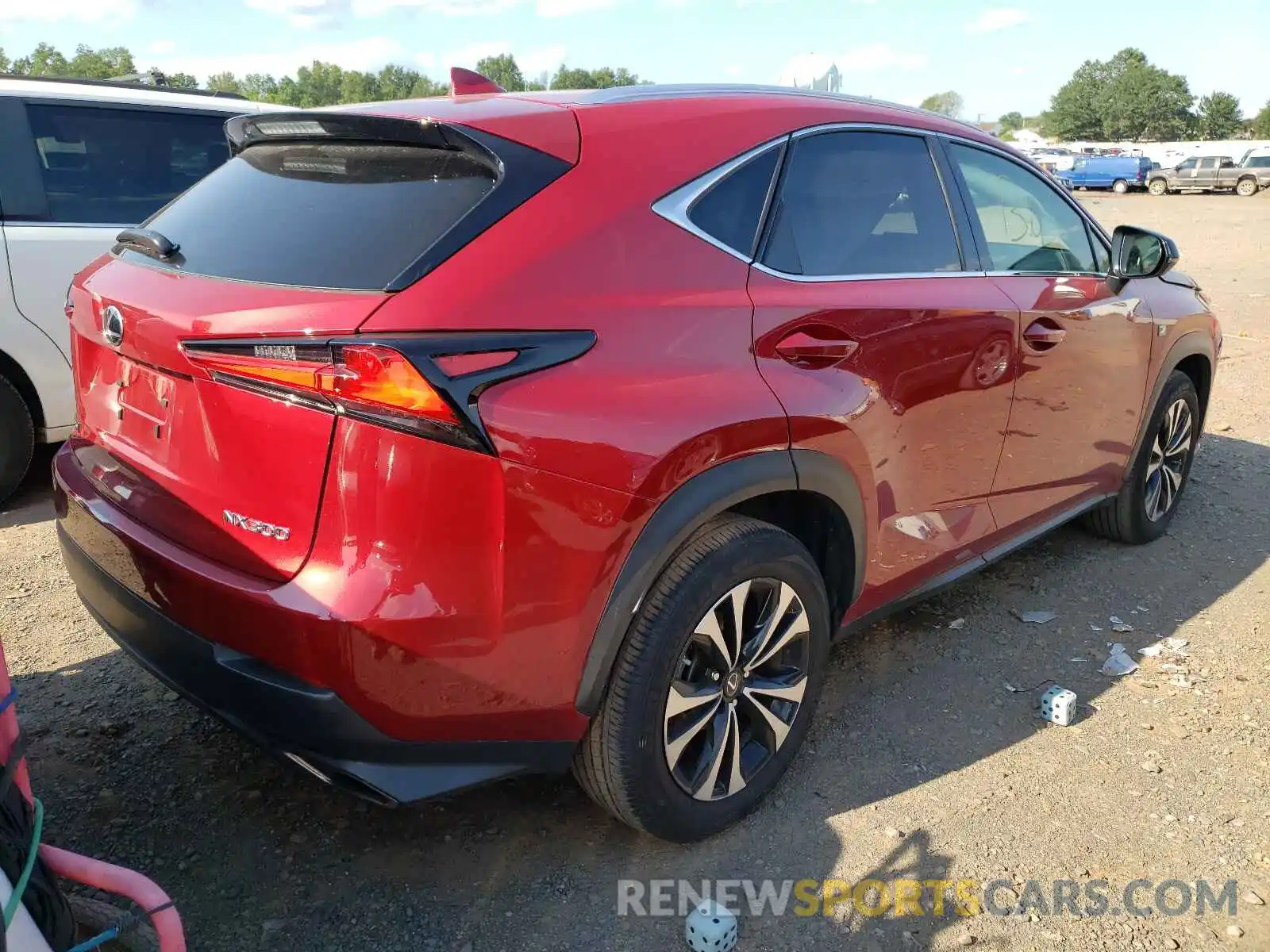 4 Фотография поврежденного автомобиля JTJSARDZ0L2235636 LEXUS NX 2020