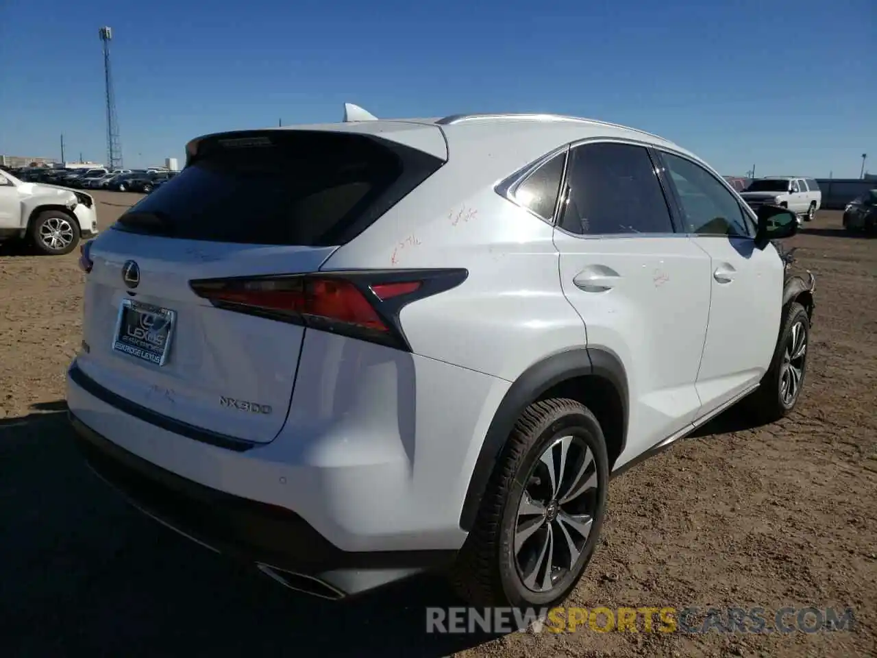 4 Фотография поврежденного автомобиля JTJSARDZ0L5009658 LEXUS NX 2020