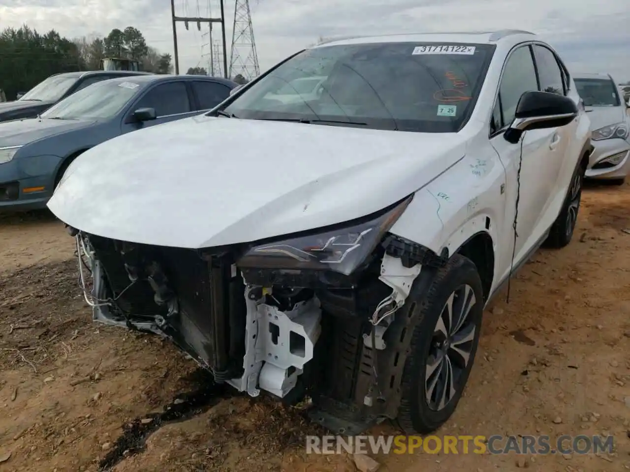 2 Photograph of a damaged car JTJSARDZ0L5010521 LEXUS NX 2020