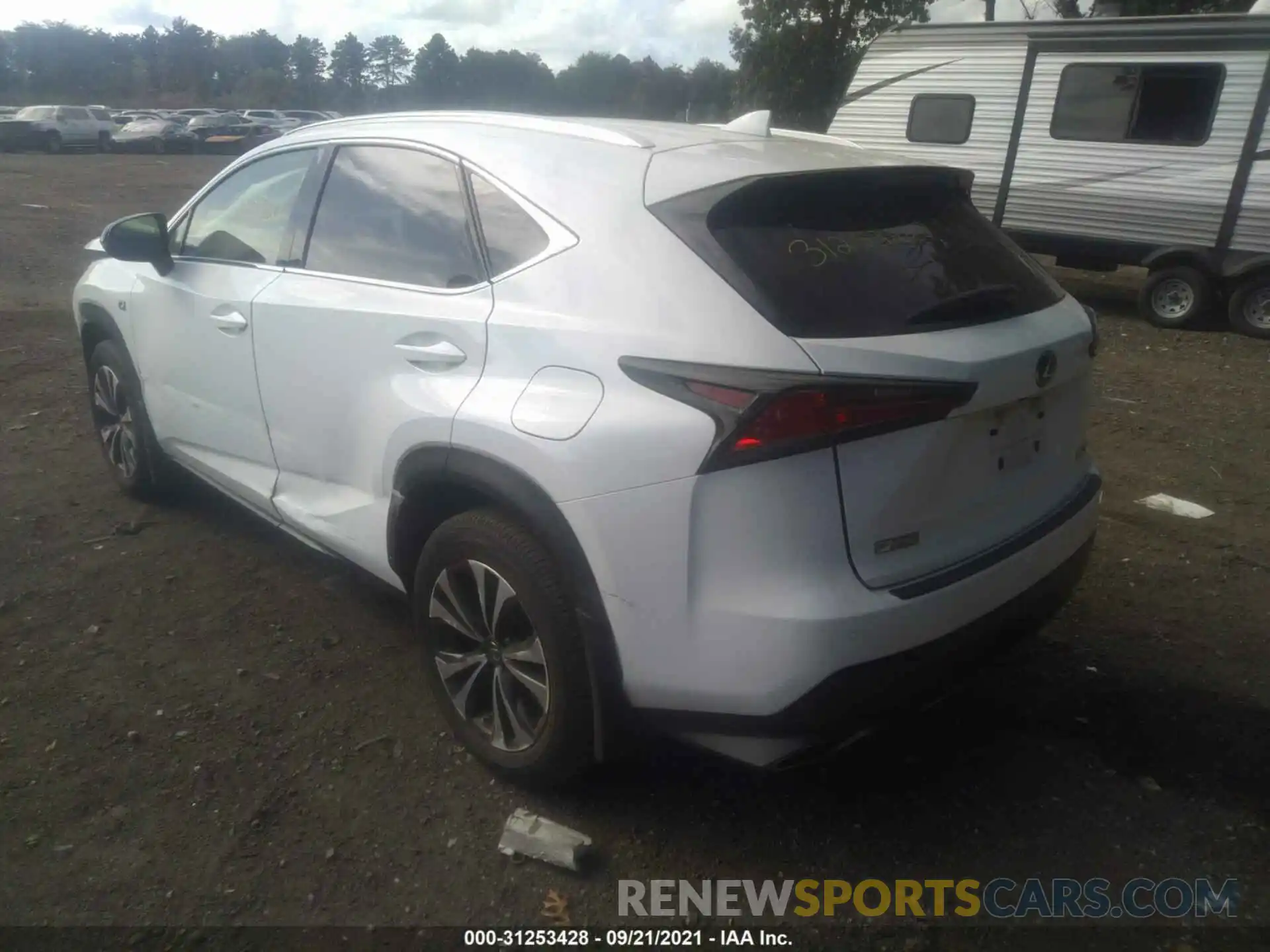 3 Фотография поврежденного автомобиля JTJSARDZ0L5010597 LEXUS NX 2020