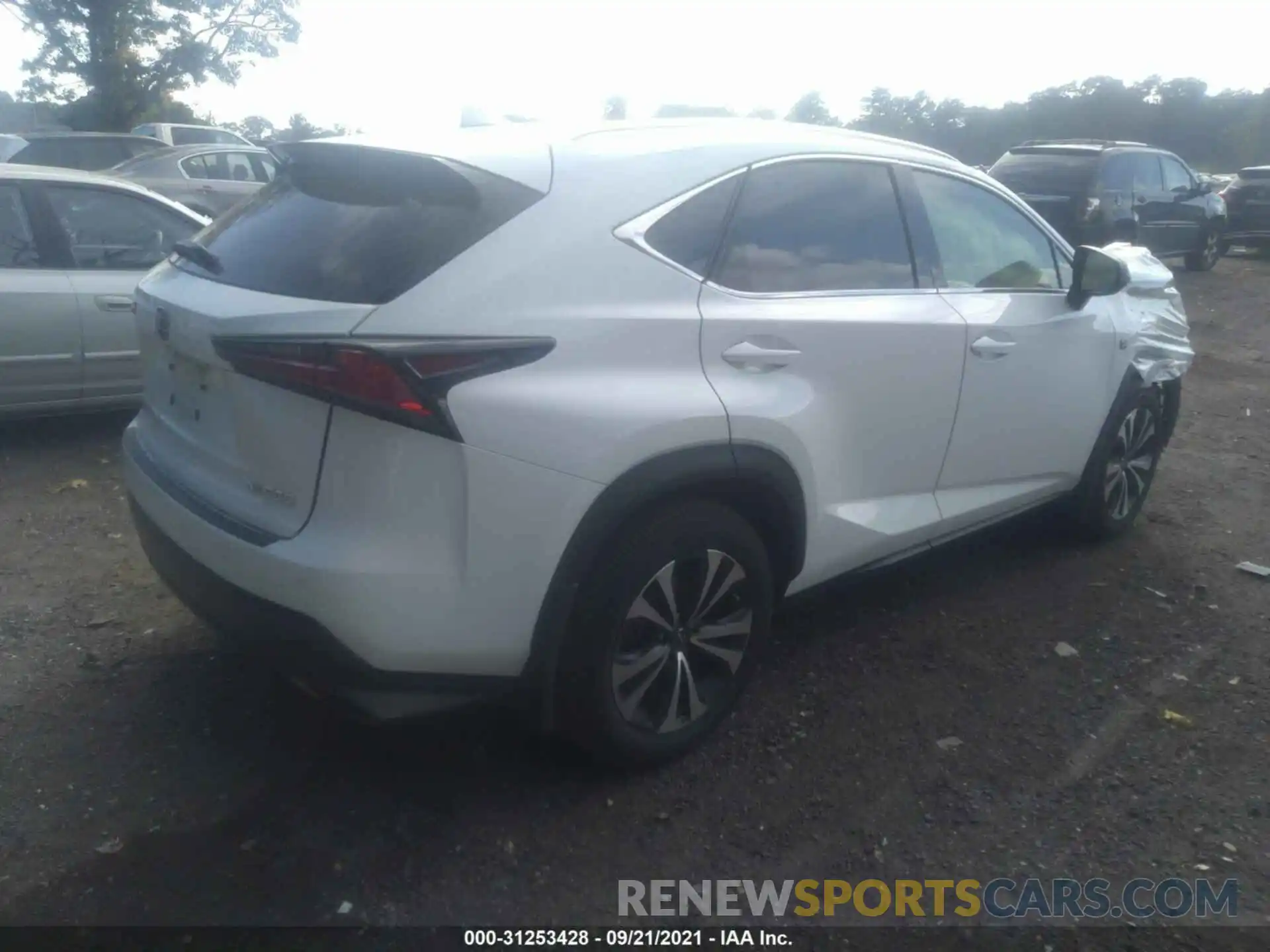 4 Фотография поврежденного автомобиля JTJSARDZ0L5010597 LEXUS NX 2020