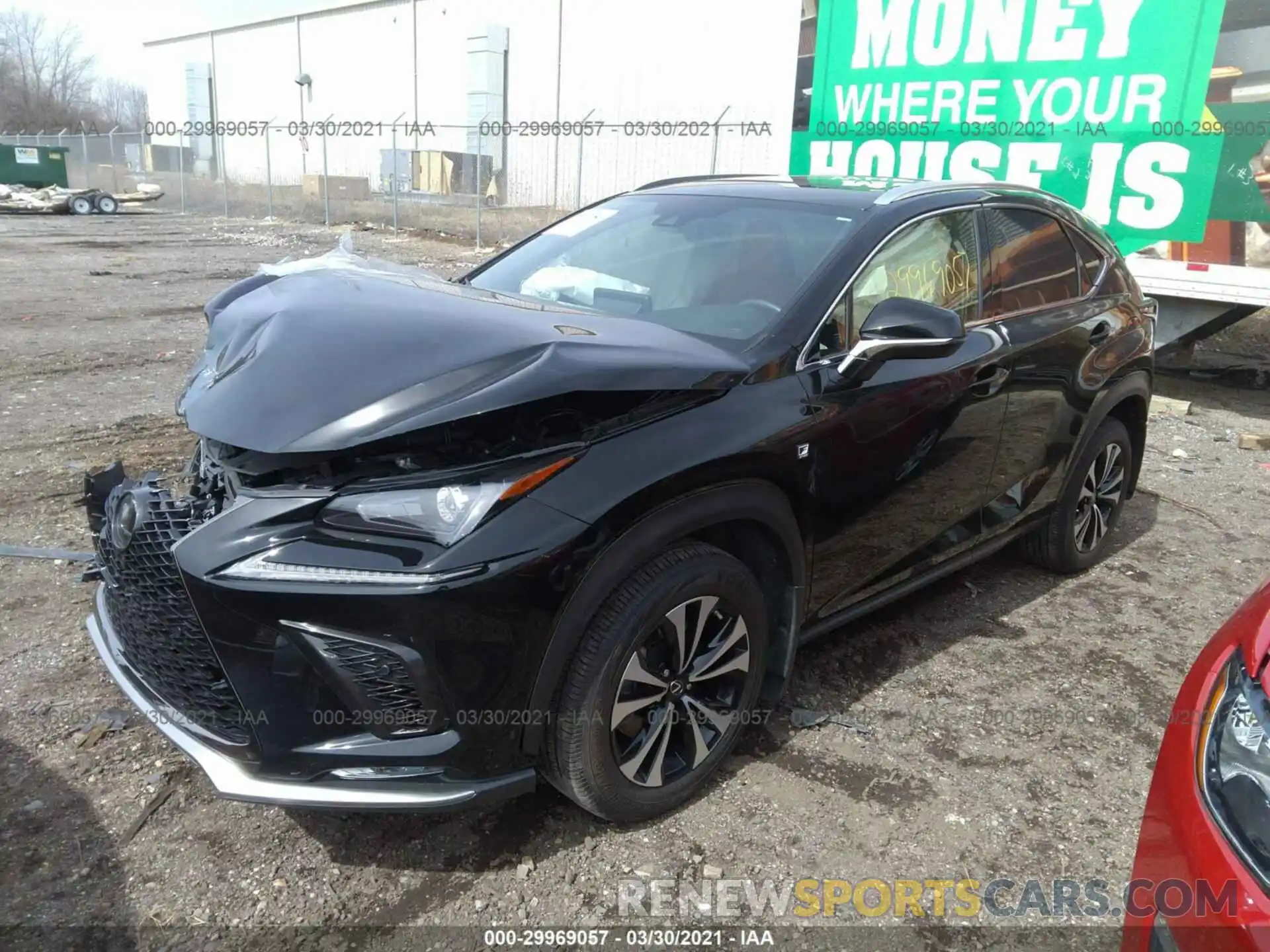 2 Фотография поврежденного автомобиля JTJSARDZ0L5012737 LEXUS NX 2020