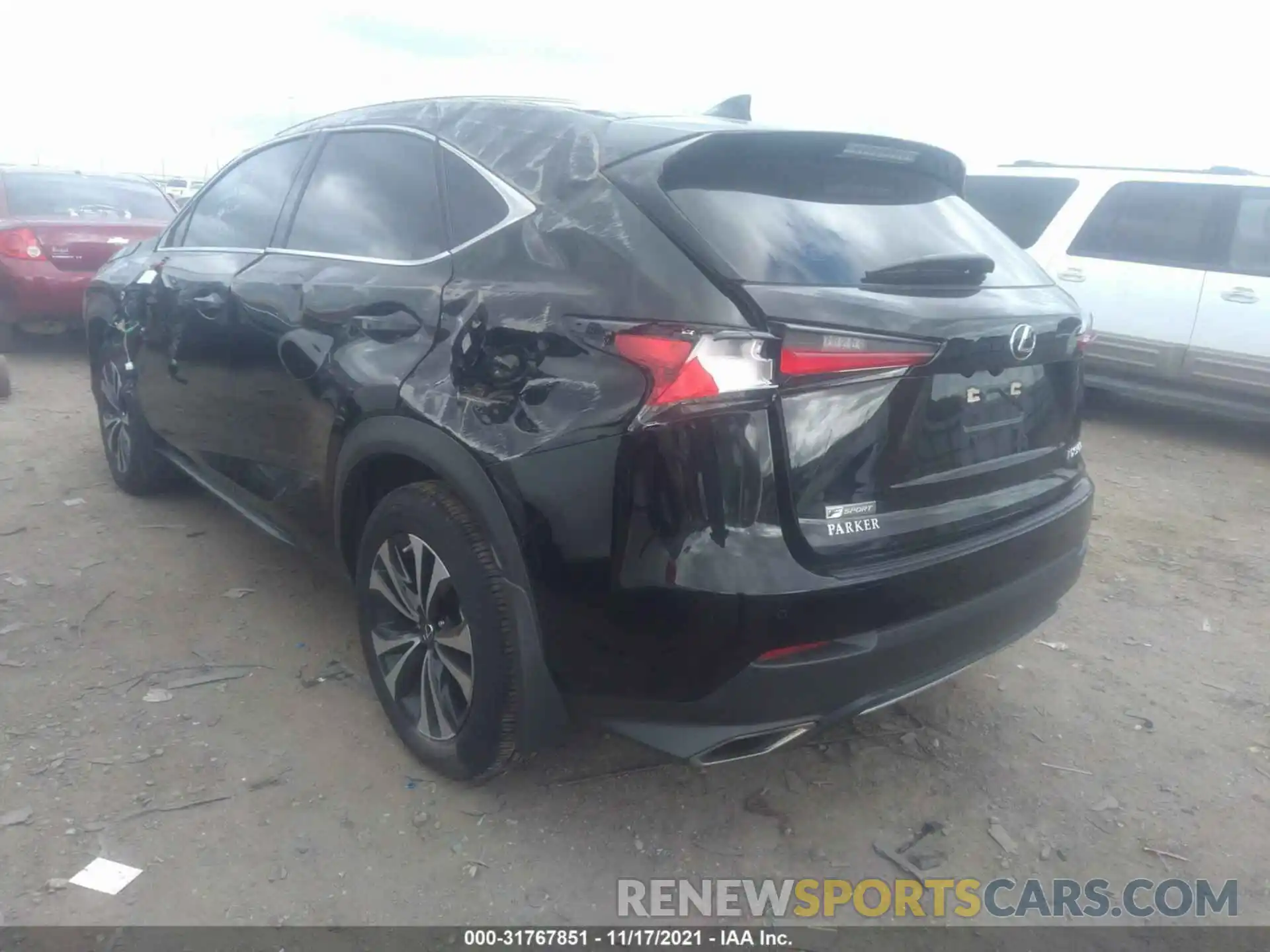 3 Фотография поврежденного автомобиля JTJSARDZ2L5007071 LEXUS NX 2020