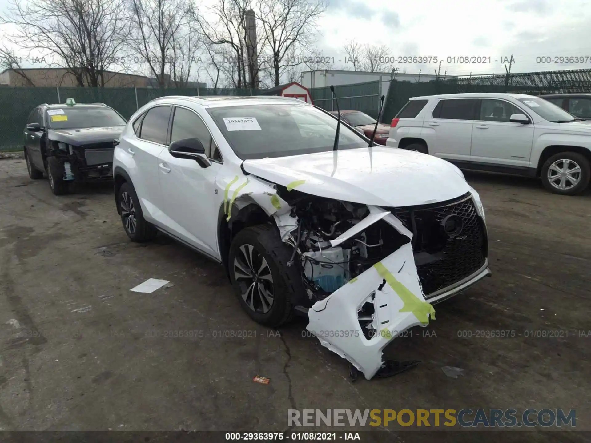 1 Фотография поврежденного автомобиля JTJSARDZ2L5015851 LEXUS NX 2020