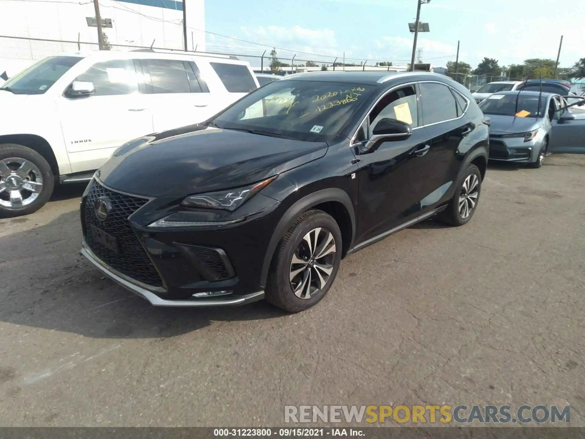 2 Фотография поврежденного автомобиля JTJSARDZ3L2222492 LEXUS NX 2020