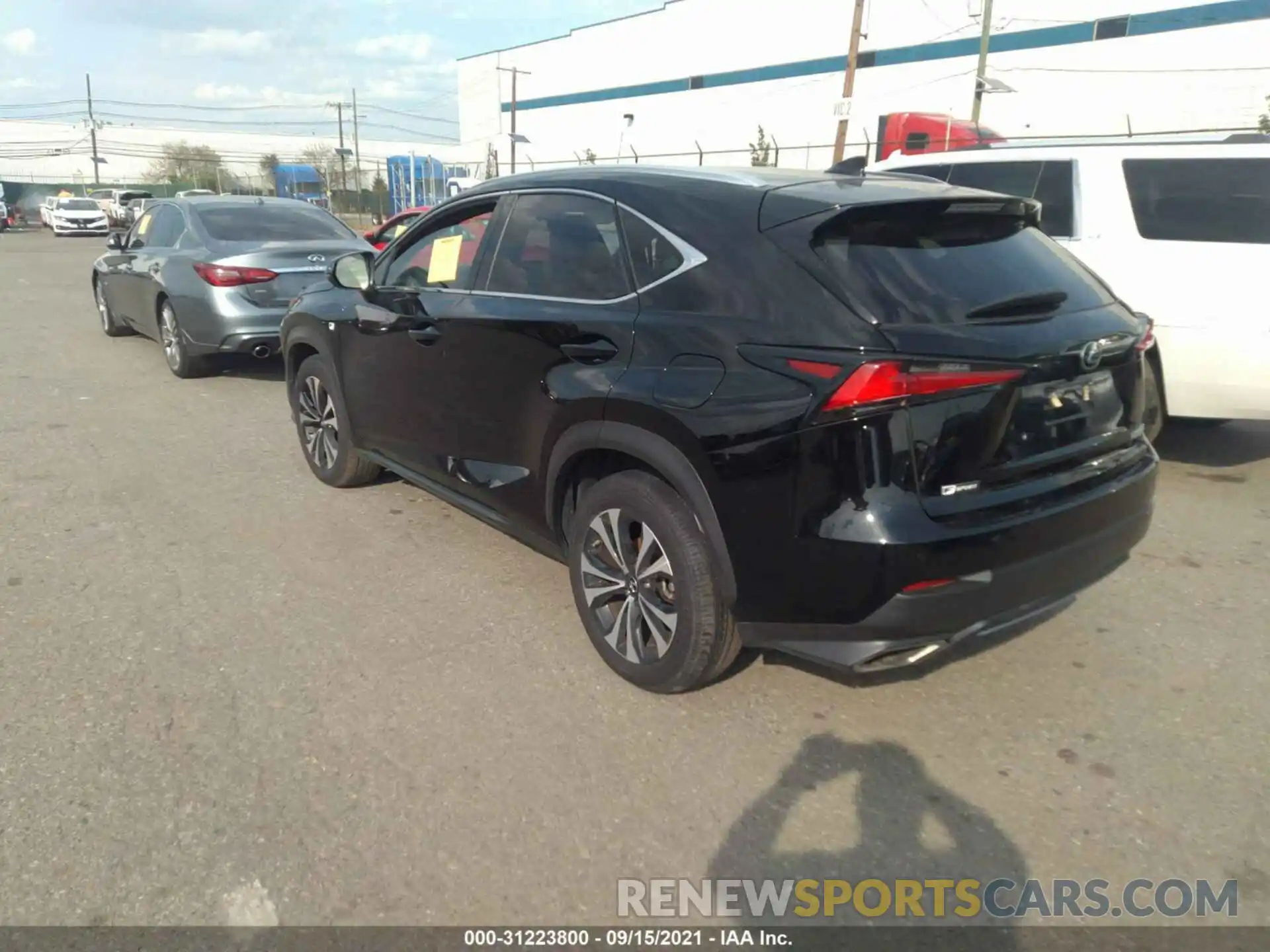 3 Фотография поврежденного автомобиля JTJSARDZ3L2222492 LEXUS NX 2020