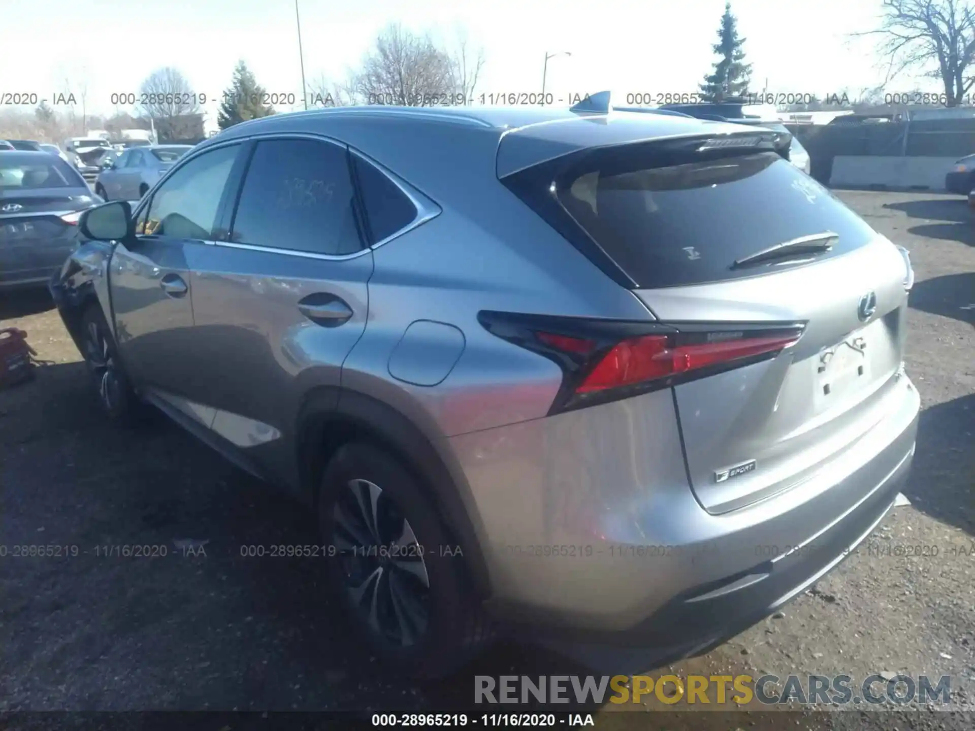 3 Фотография поврежденного автомобиля JTJSARDZ3L2232438 LEXUS NX 2020