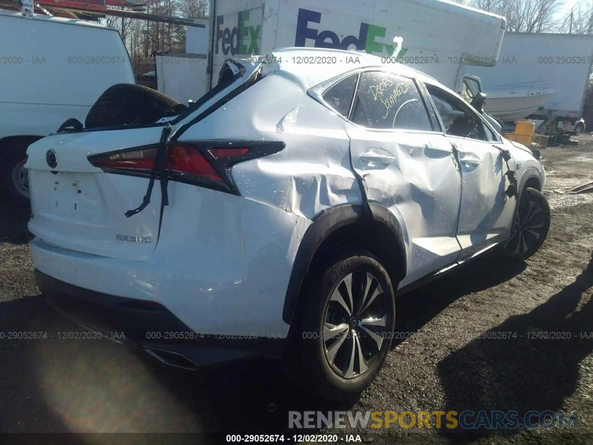 4 Фотография поврежденного автомобиля JTJSARDZ3L5011789 LEXUS NX 2020