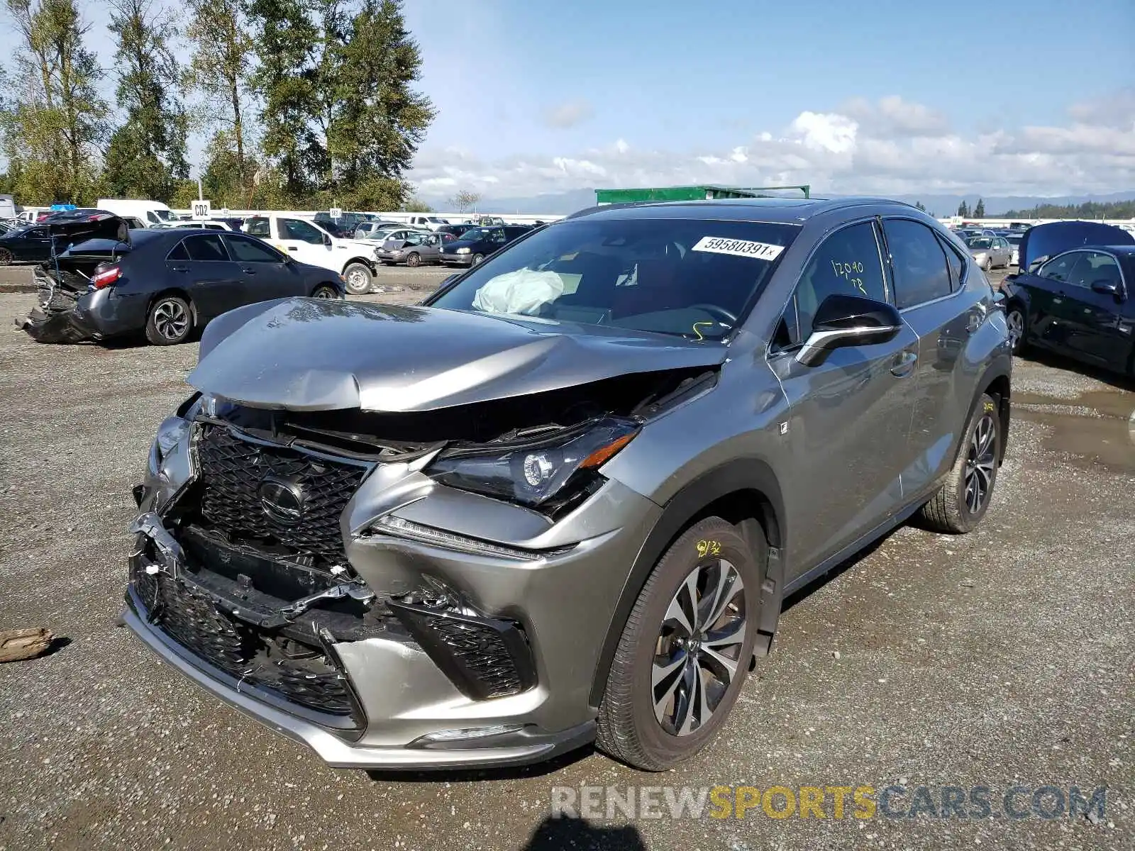 2 Photograph of a damaged car JTJSARDZ3L5012263 LEXUS NX 2020