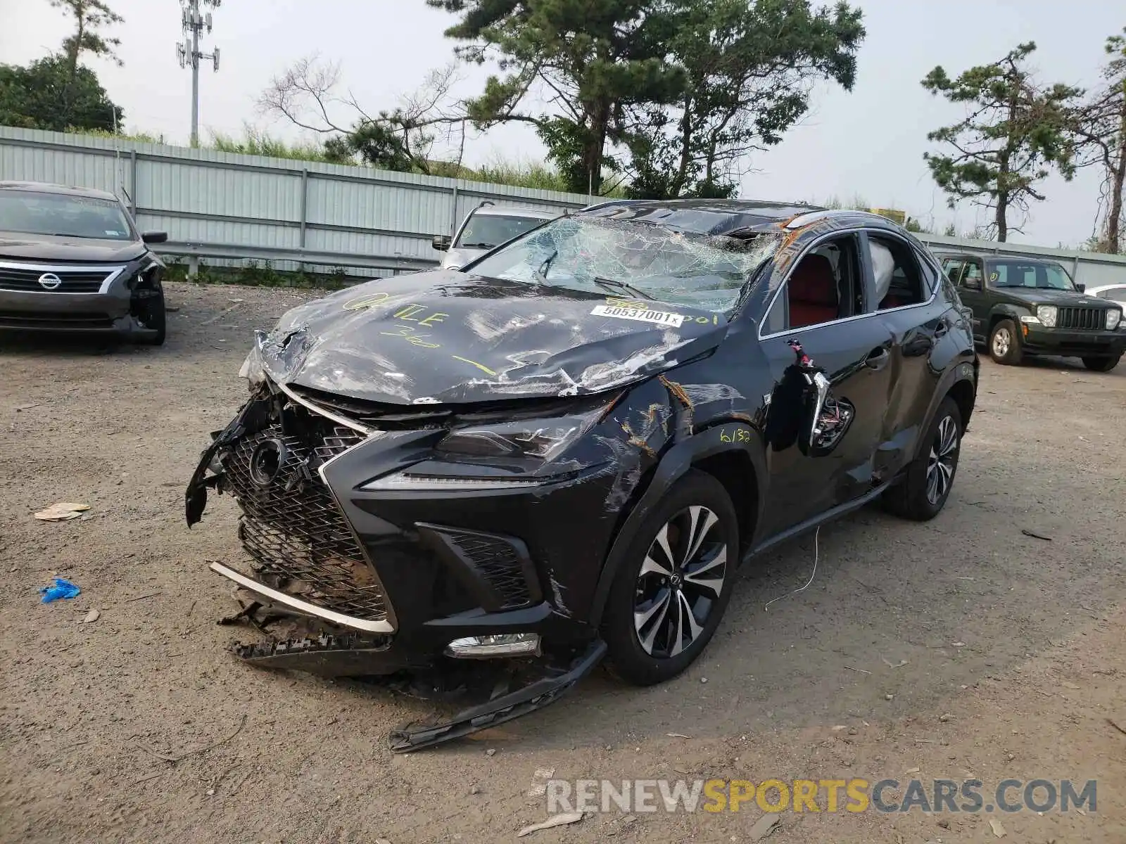 2 Фотография поврежденного автомобиля JTJSARDZ4L2226714 LEXUS NX 2020