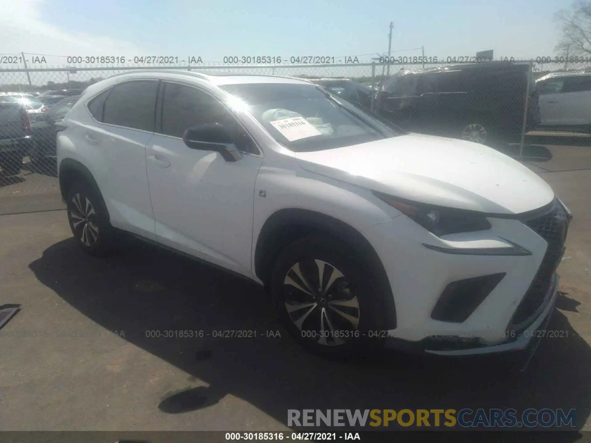 1 Photograph of a damaged car JTJSARDZ4L2231329 LEXUS NX 2020