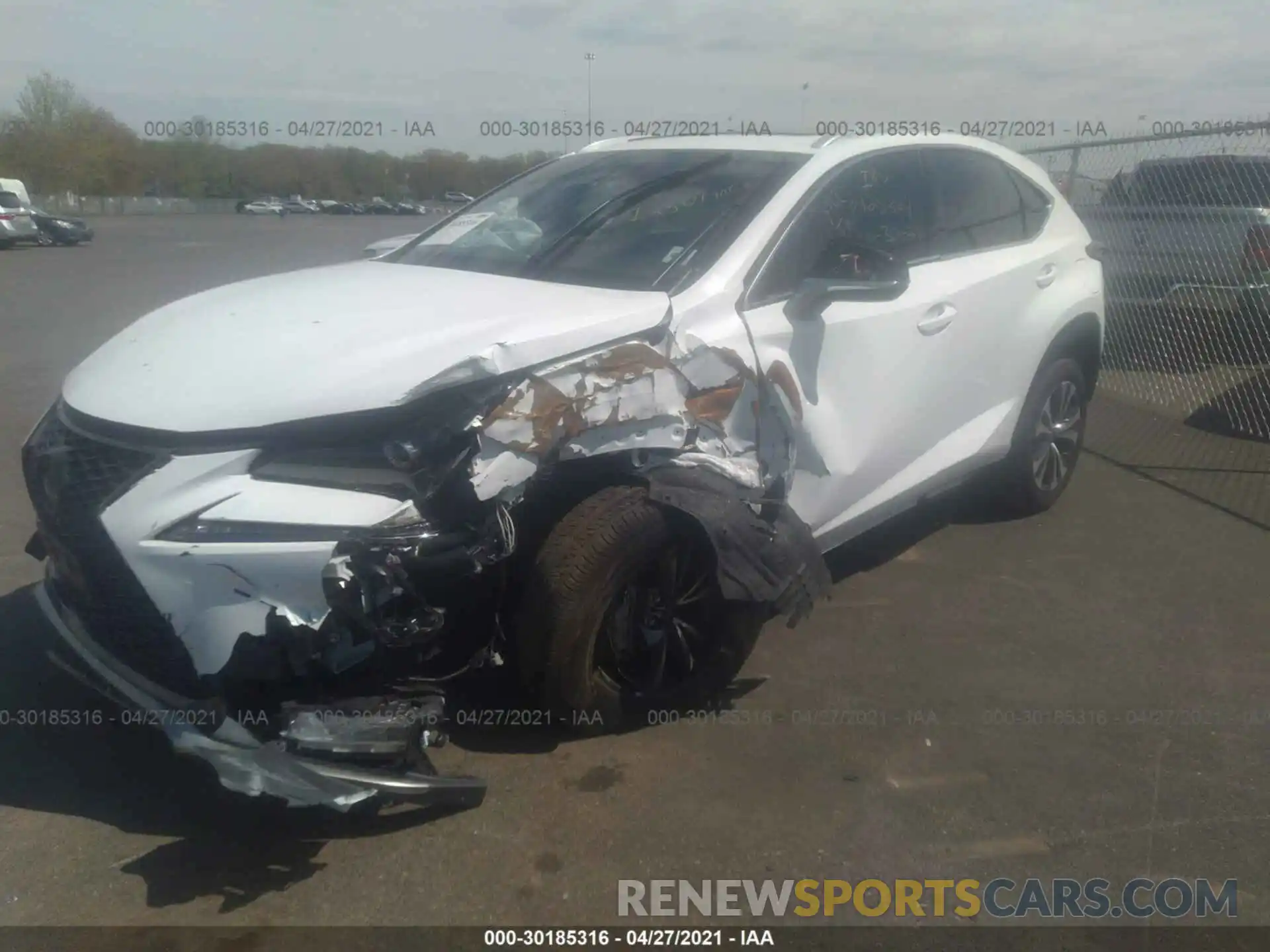 2 Photograph of a damaged car JTJSARDZ4L2231329 LEXUS NX 2020