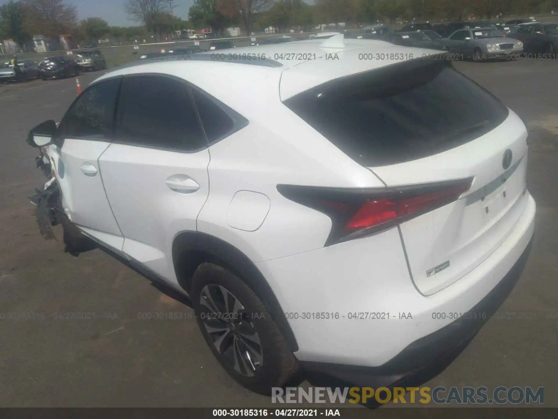 3 Фотография поврежденного автомобиля JTJSARDZ4L2231329 LEXUS NX 2020