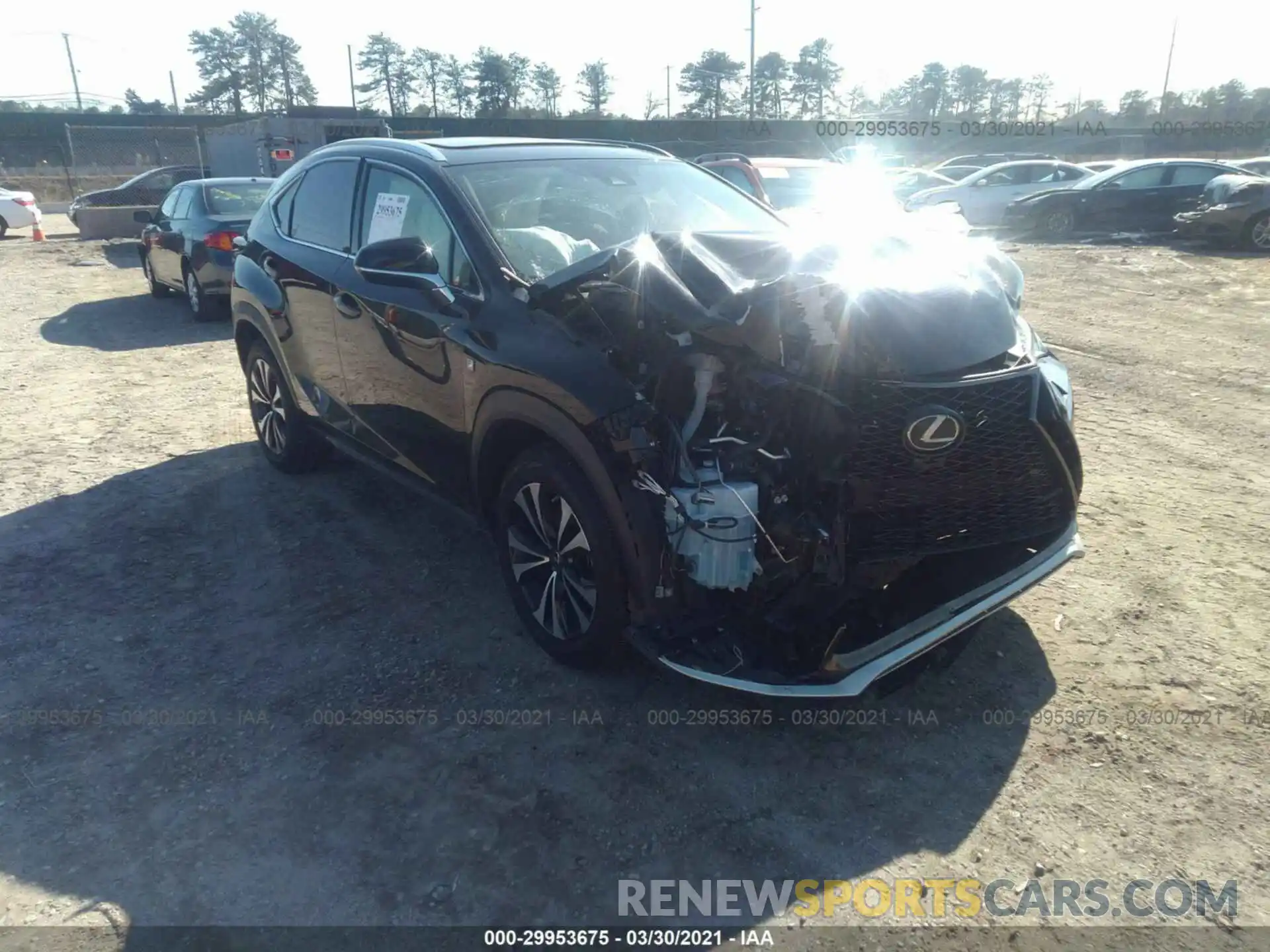 1 Photograph of a damaged car JTJSARDZ4L2232643 LEXUS NX 2020