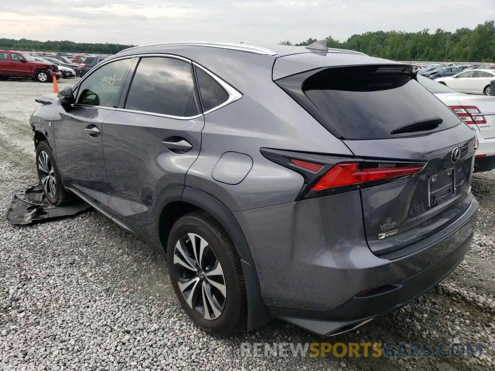 3 Фотография поврежденного автомобиля JTJSARDZ4L5002468 LEXUS NX 2020