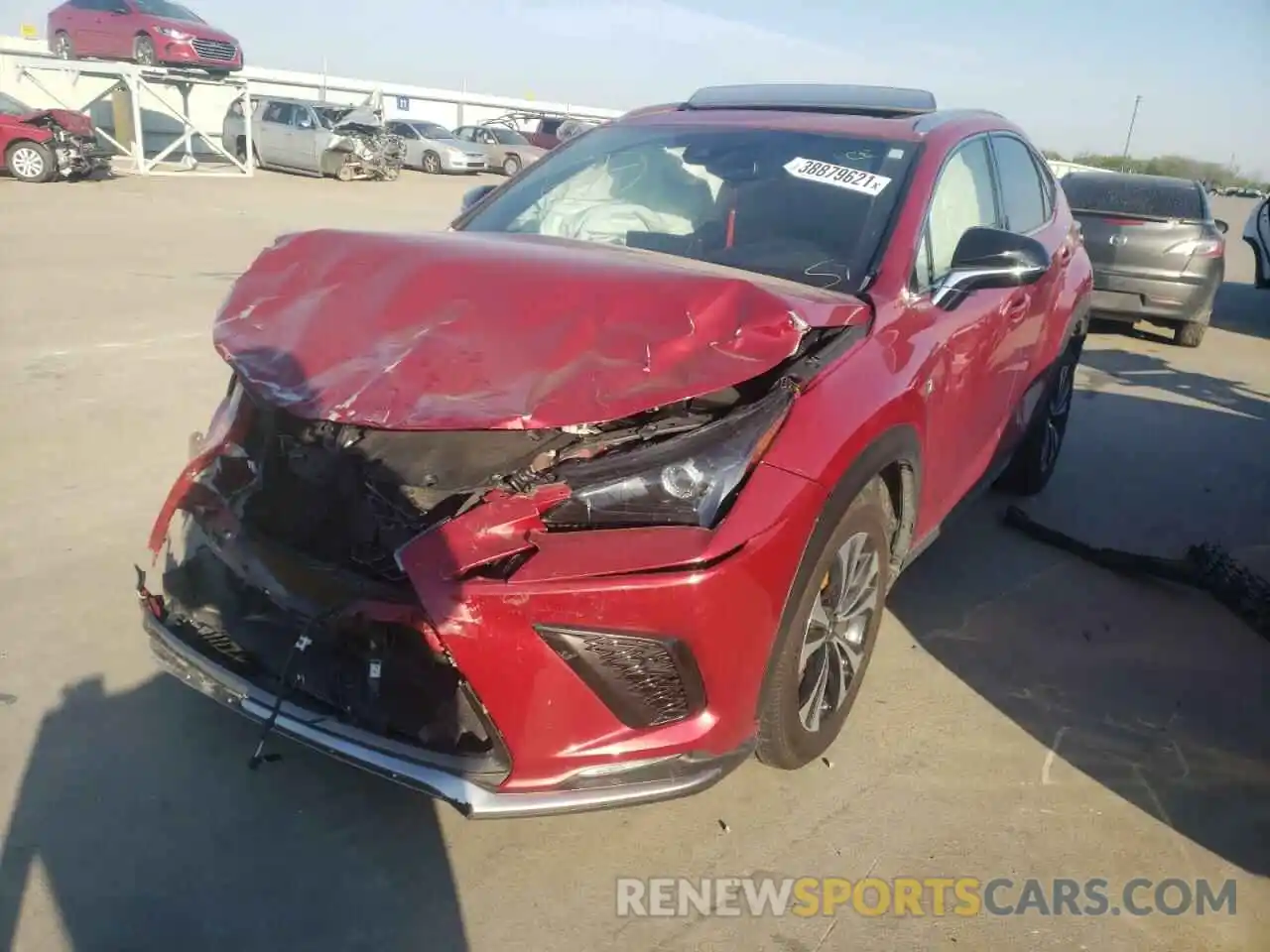 2 Photograph of a damaged car JTJSARDZ5L5006626 LEXUS NX 2020